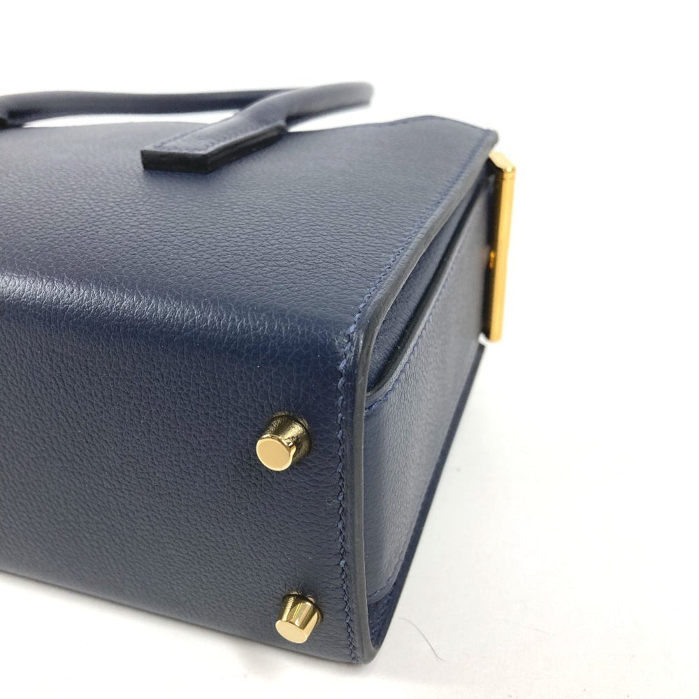 HERMES New Drug 22 Tote Bag, Crossbody Handbag, Shoulder Evercolor, Men's/Women's, Navy, Like — Like New