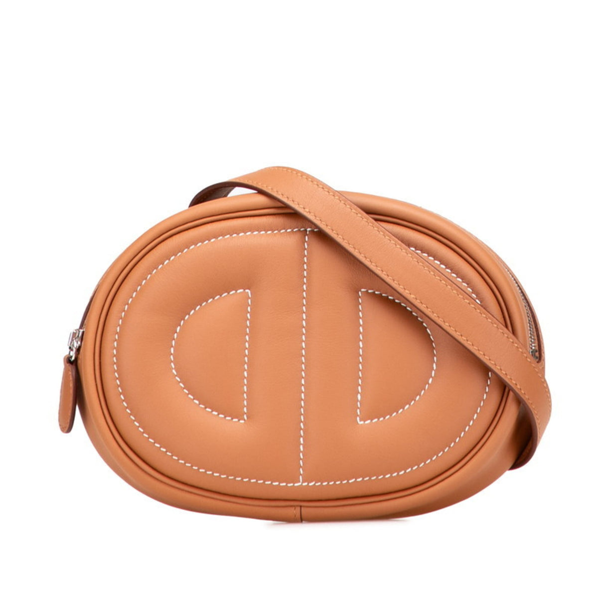Hermes Hermès Body in the Loop Bag/Belt Bag Gold and Brown Swift for Women — Like New