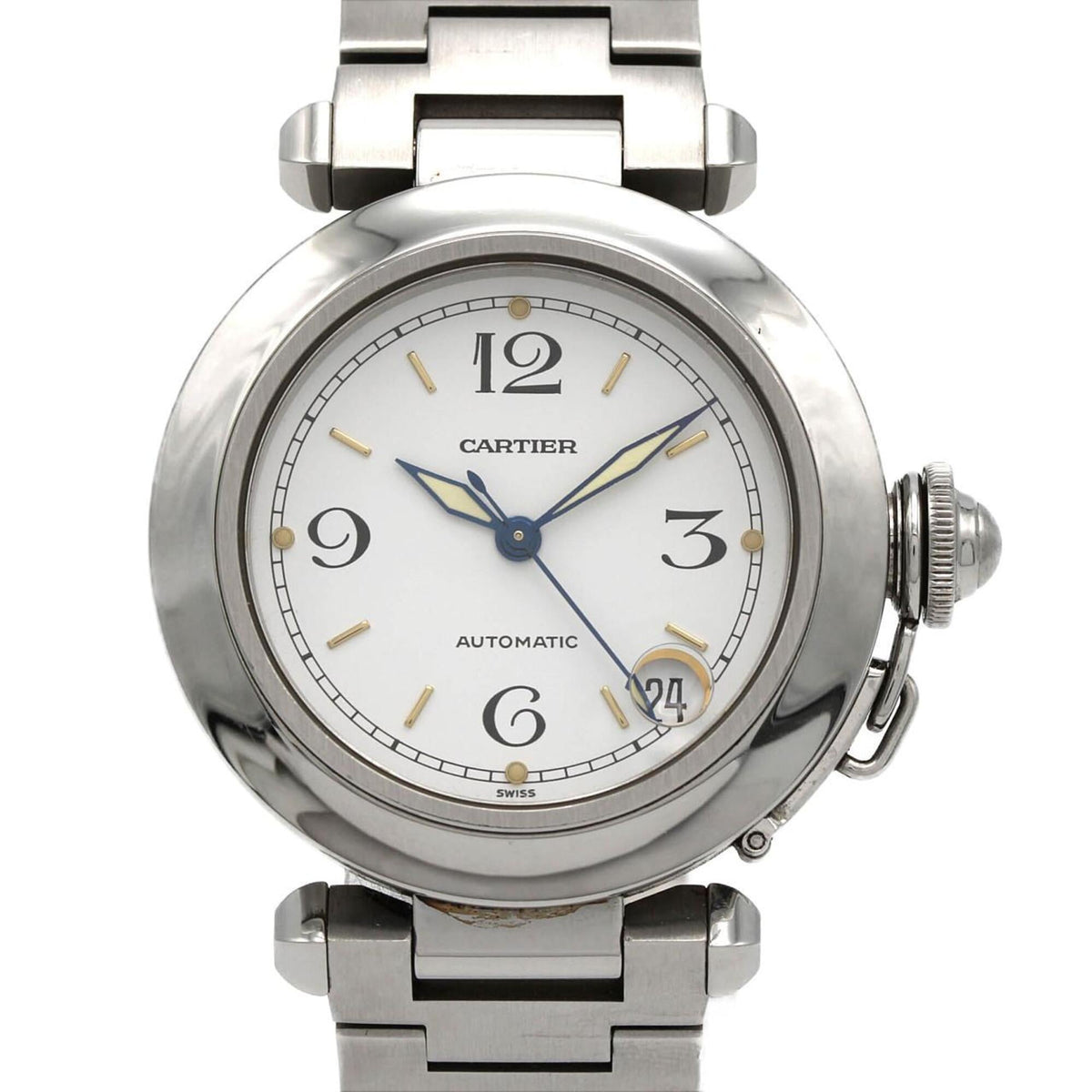 Cartier Pasha C W31015M7 Stainless Steel Automatic Watch — Good