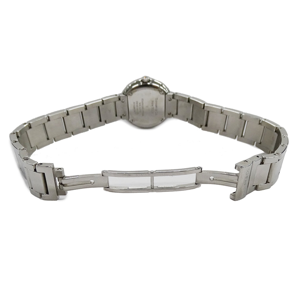 Tiffany & Co. Women's Atlas Diamond Quartz Watch, Stainless Steel (SS), Silver/Navy, 69291651, Polished — Good