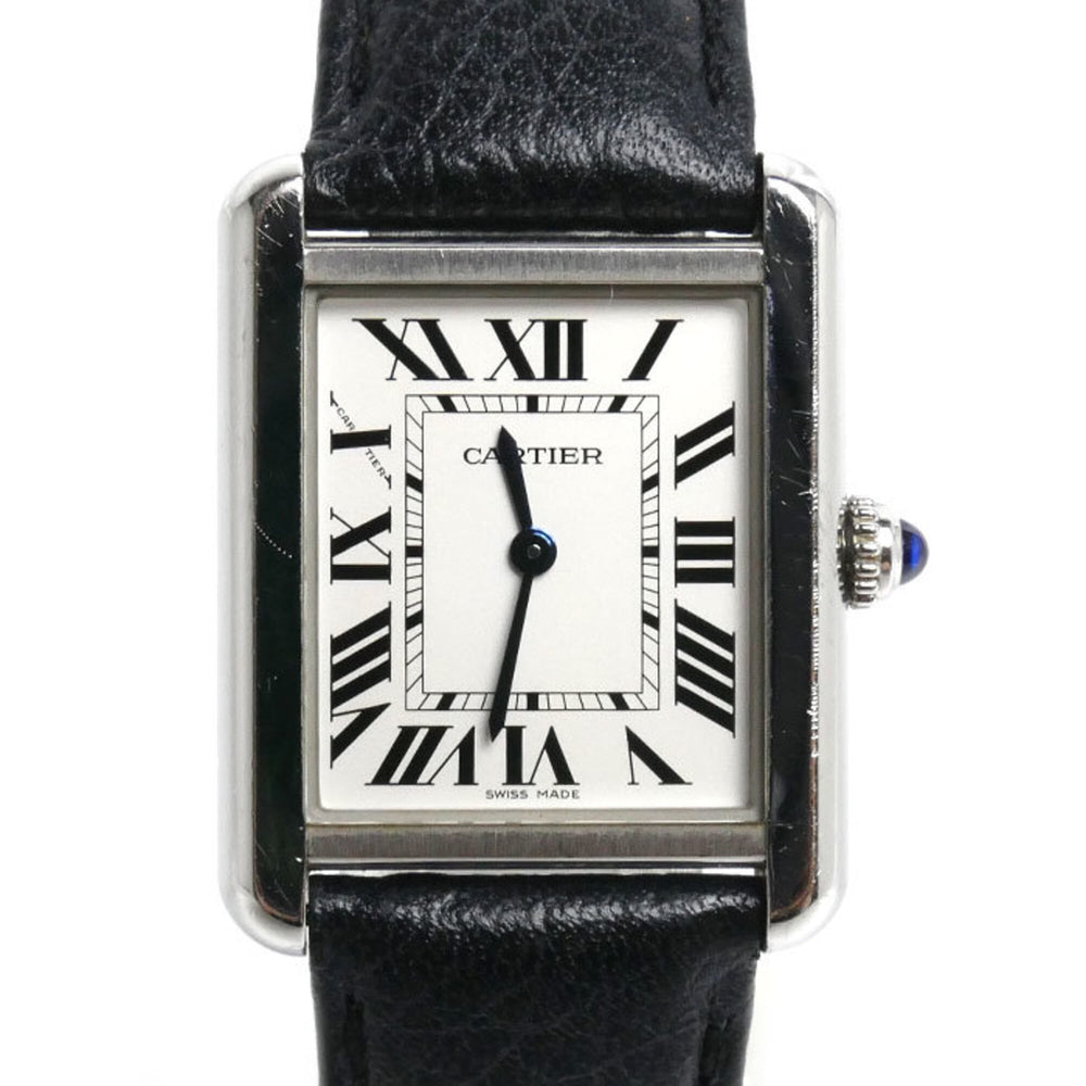 CARTIER Cartier Tank Solo SM Watch, Battery-Powered, WSTA0030, Women's — Good