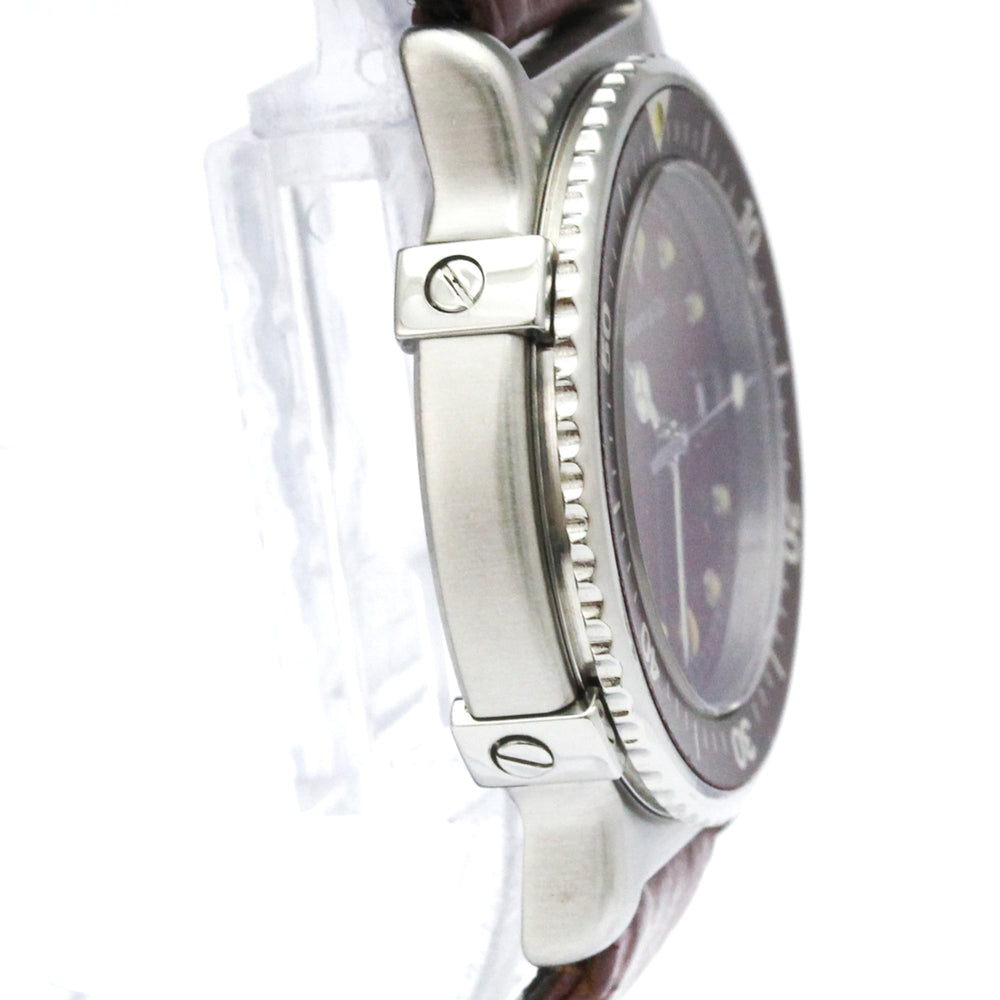 TIFFANY Diver Steel leather Quartz Ladies Watch L0710 Polished — Very Good