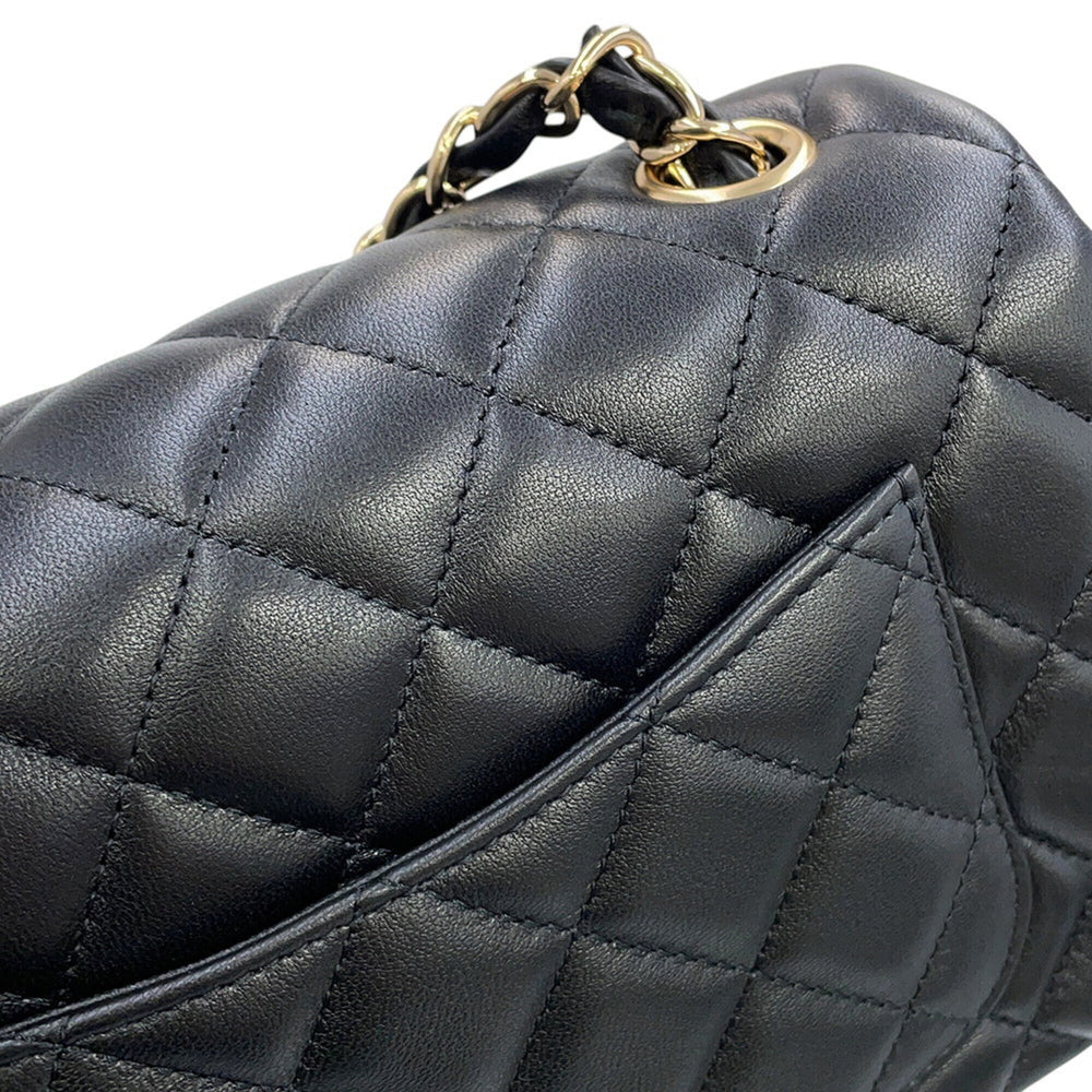 Chanel Chain Shoulder Bag Matelassé Coco Mark Lambskin A69900 CHANEL Black Handbag Women's — Like New