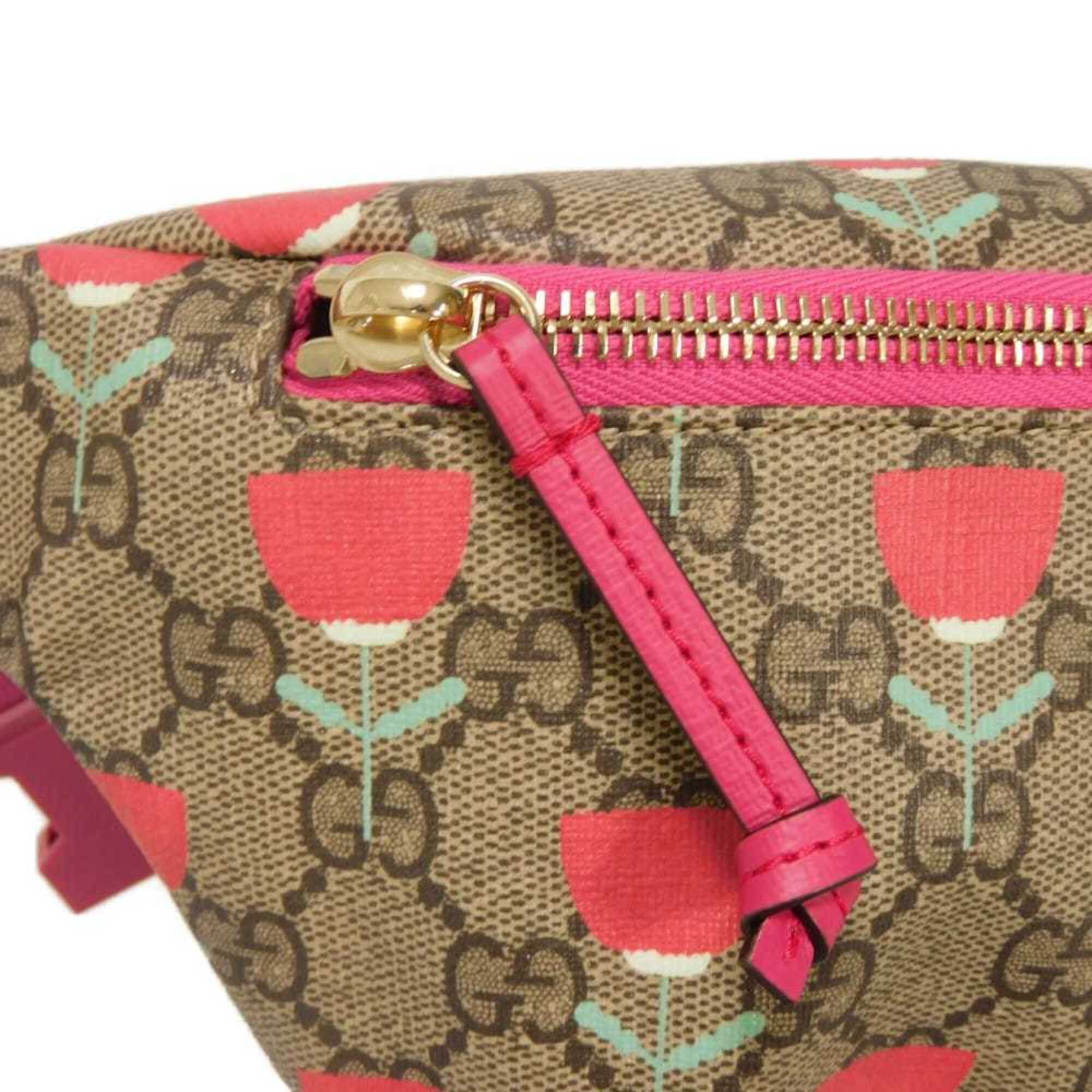 Gucci GG Supreme Flower Print Waist Bag (Kim Seung-yeon Tulip Design) - 502095 FADQR 8587 Men's & Women's — Like New