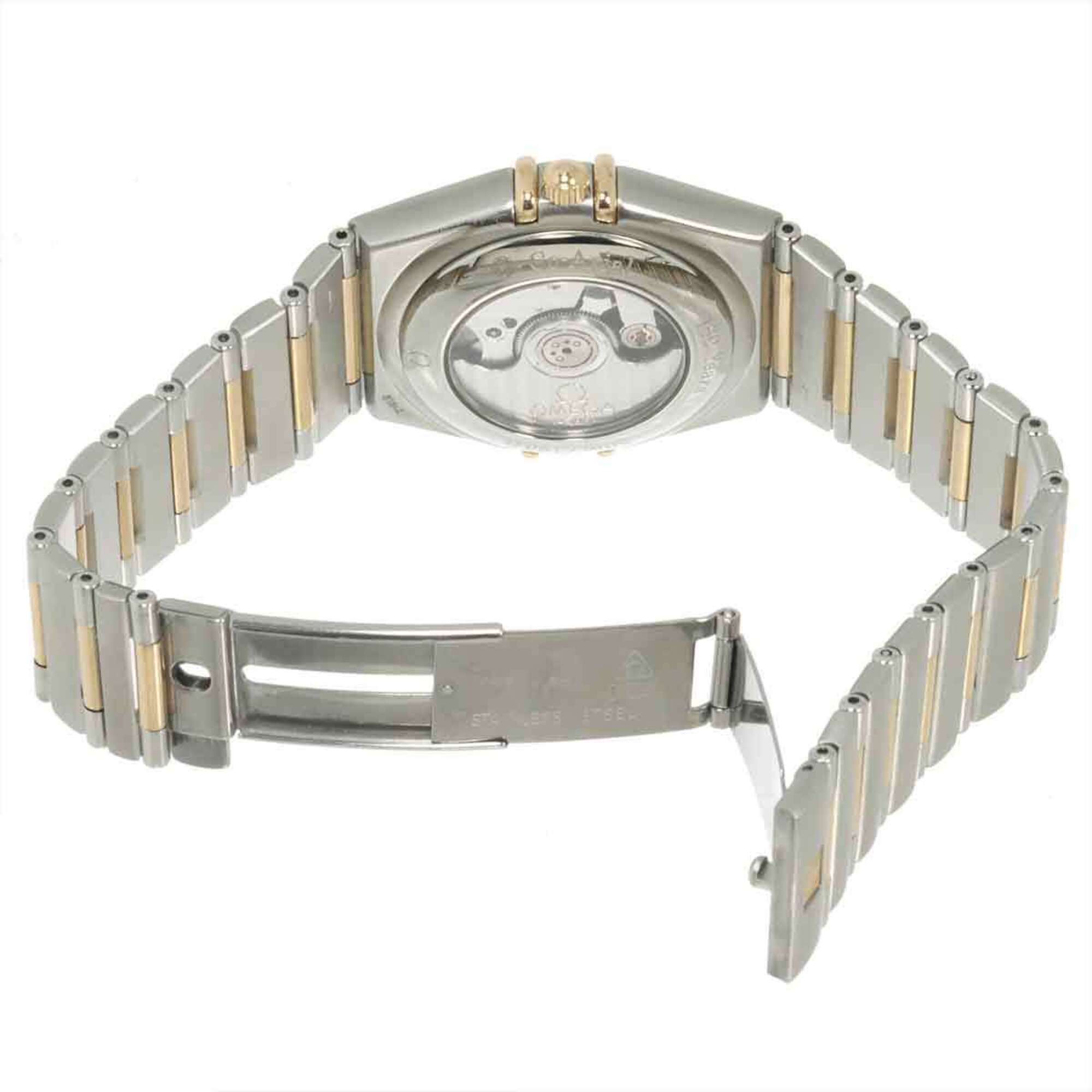 Omega Constellation Two-Tone 111 20 36 52 001 160th Anniversary 11P Diamond Men's Watch Date Silver PG Automatic Winding — Very Good