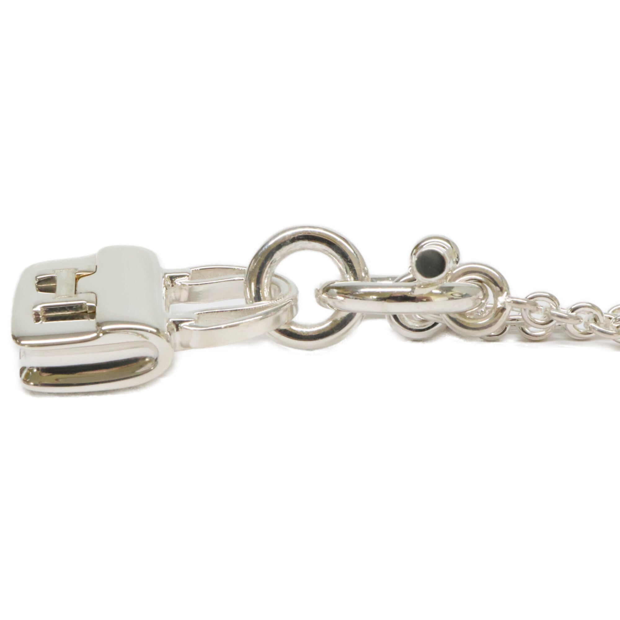 HERMES (Hermes) Newly polished, 2023 model, Ag925 Amulette Constance necklace, silver, women's — Like New