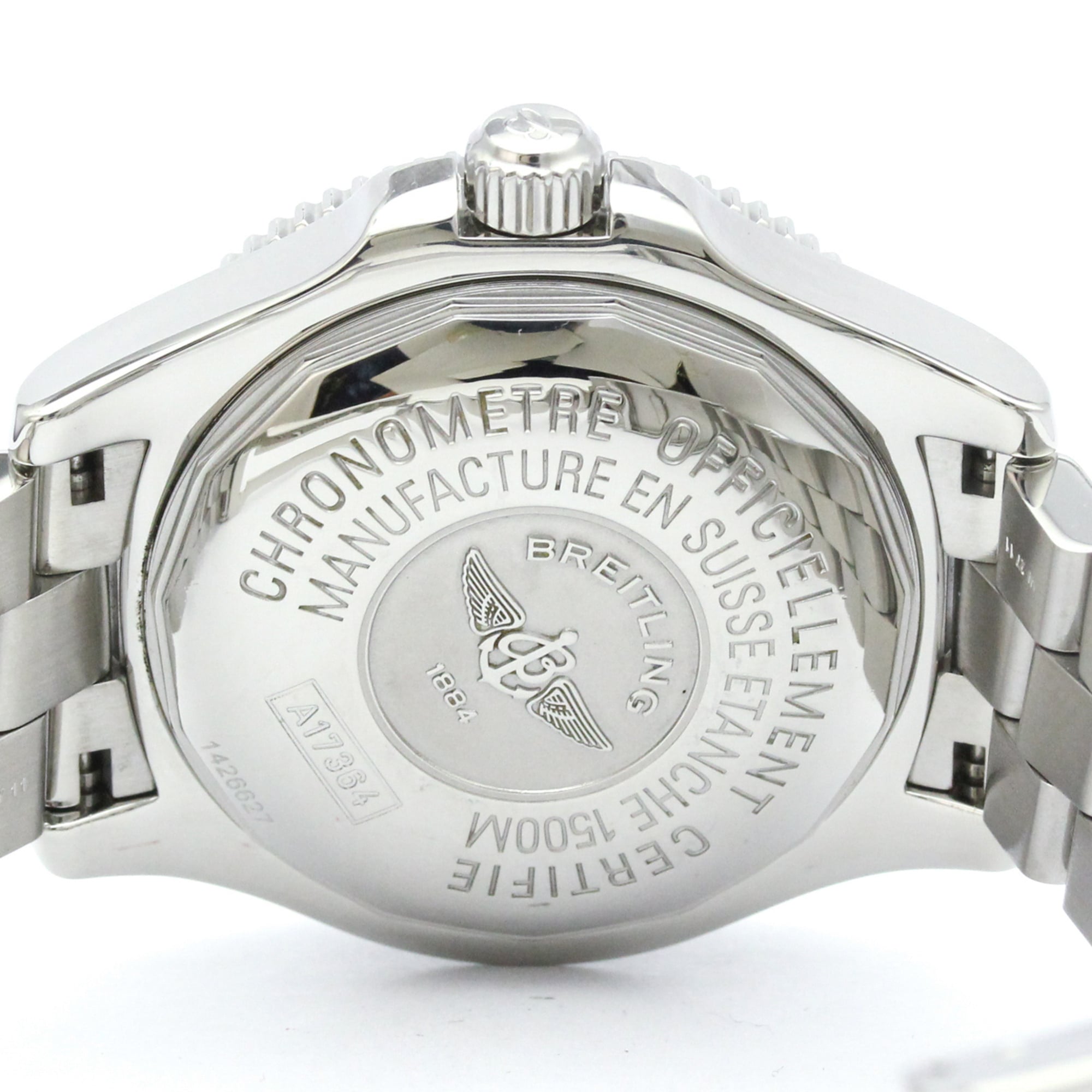 BREITLING SuperOcean 42 Steel Automatic Mens Watch A17364 Polished — Very Good