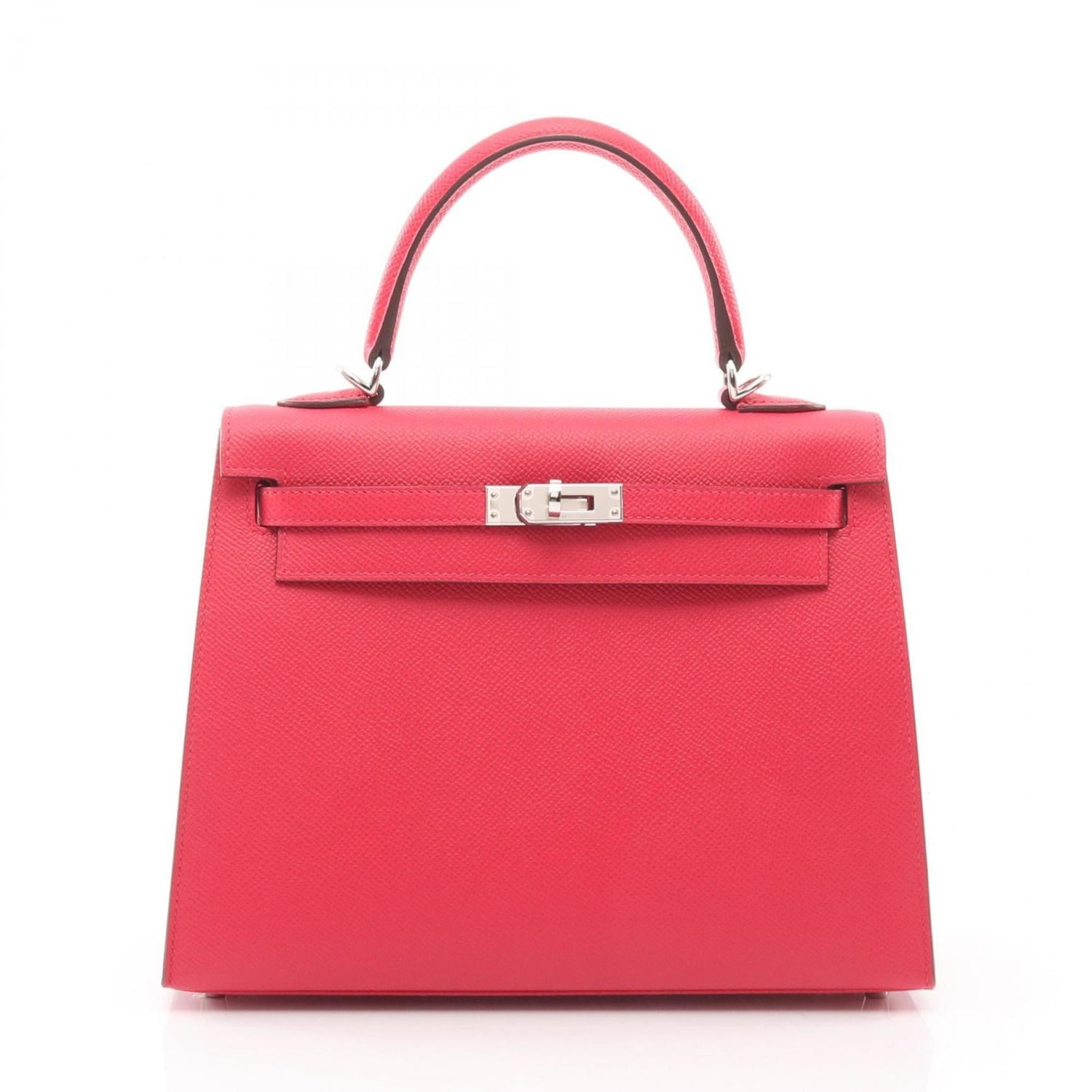 Hermes Kelly 25 Handbag, Leather, Veau Epsom Women's, Pink