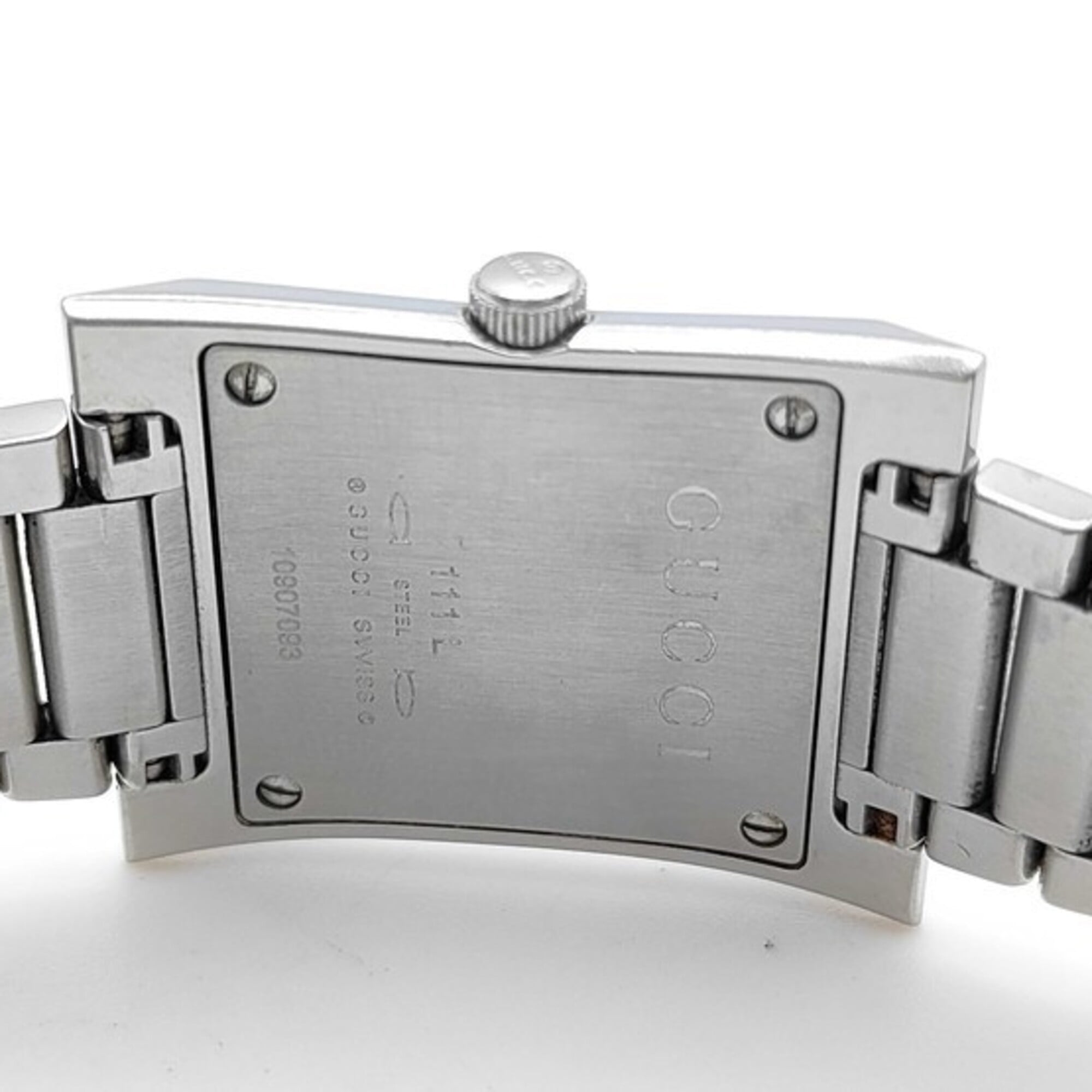 GUCCI Sherry Line 111L Silver Stainless Steel Women's Quartz Watch — Good