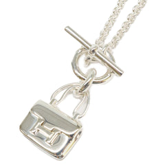 HERMES (Hermes) Newly polished, 2023 model, Ag925 Amulette Constance necklace, silver, women's — Like New