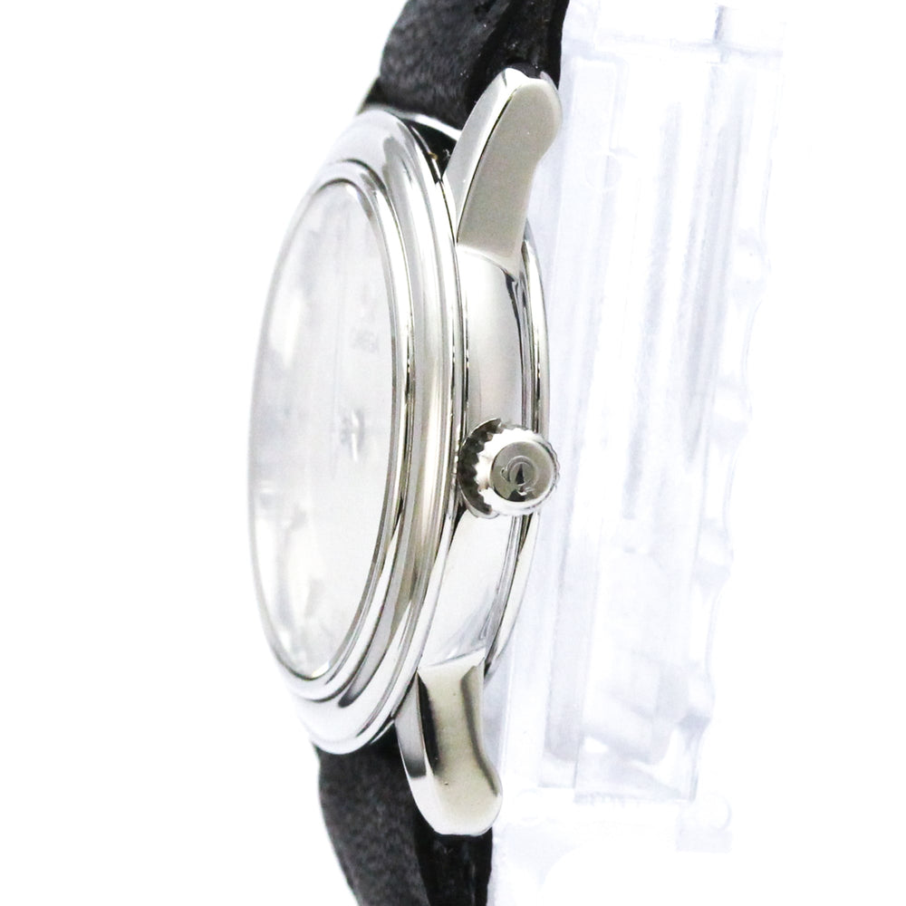 OMEGA De Ville Prestige Steel Leather Quartz Ladies Watch 4870.31.01 Polished — Very Good