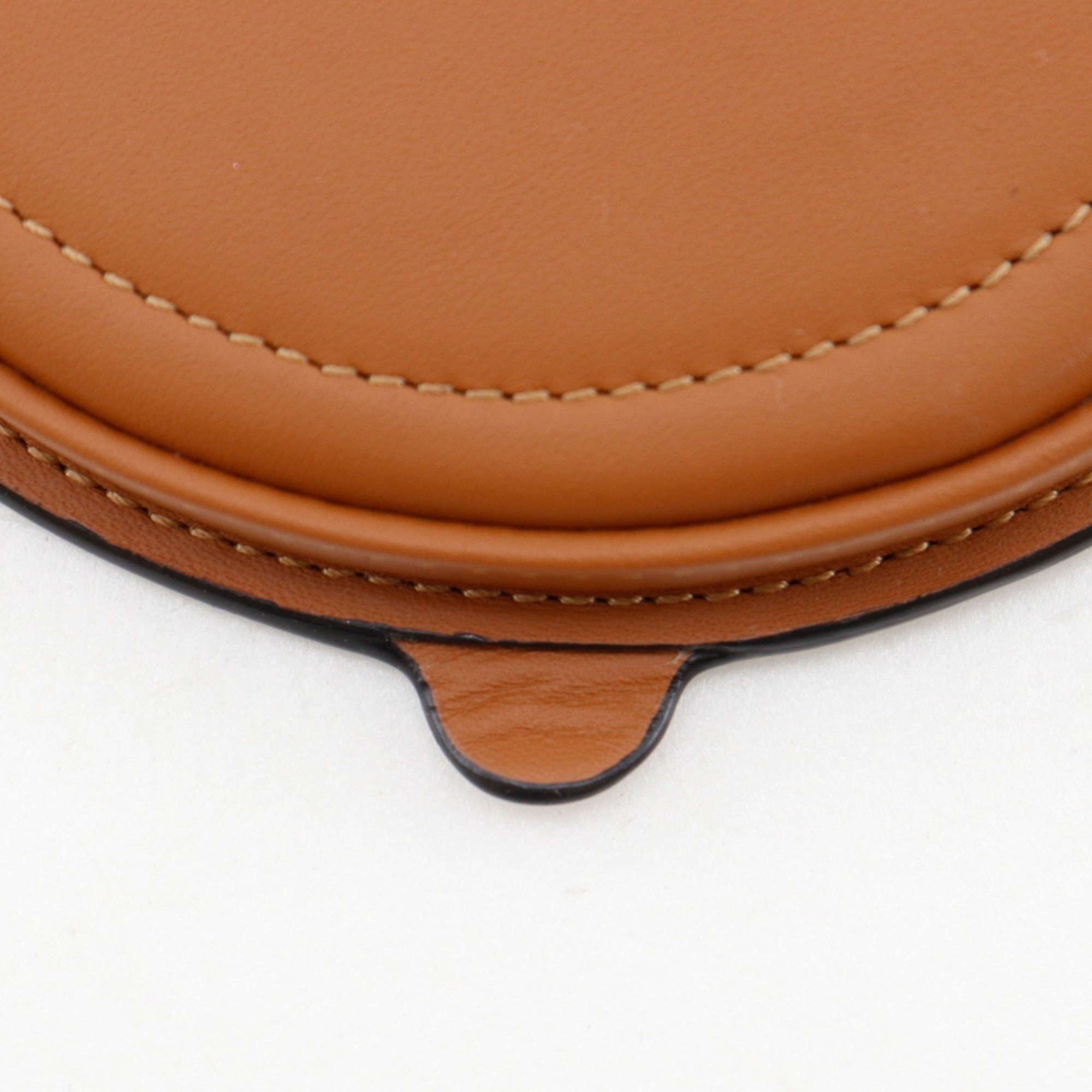 Loewe Heel Pouch Mini Shoulder Bag, Anagram Pattern, 102027, Leather, Brown, Women's — Like New