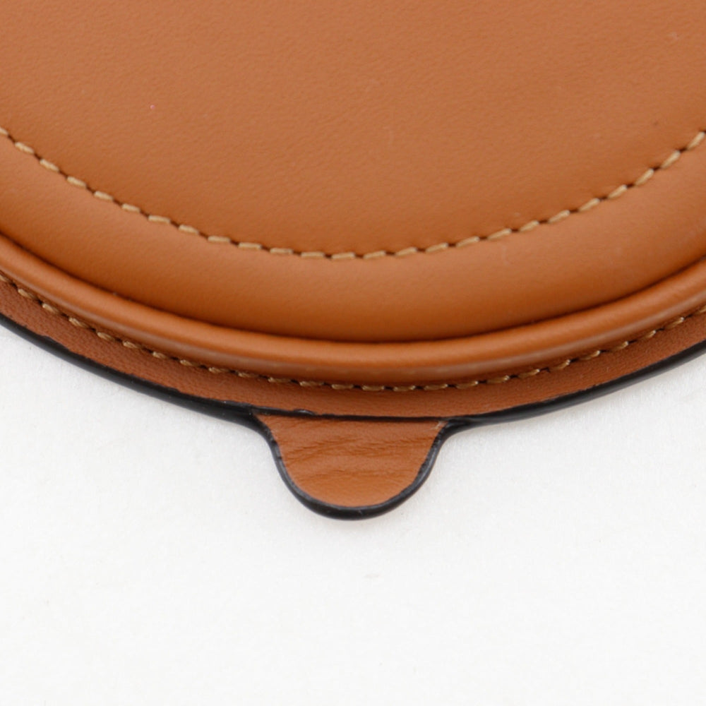 Loewe Heel Pouch Mini Shoulder Bag, Anagram Pattern, 102027, Leather, Brown, Women's — Like New