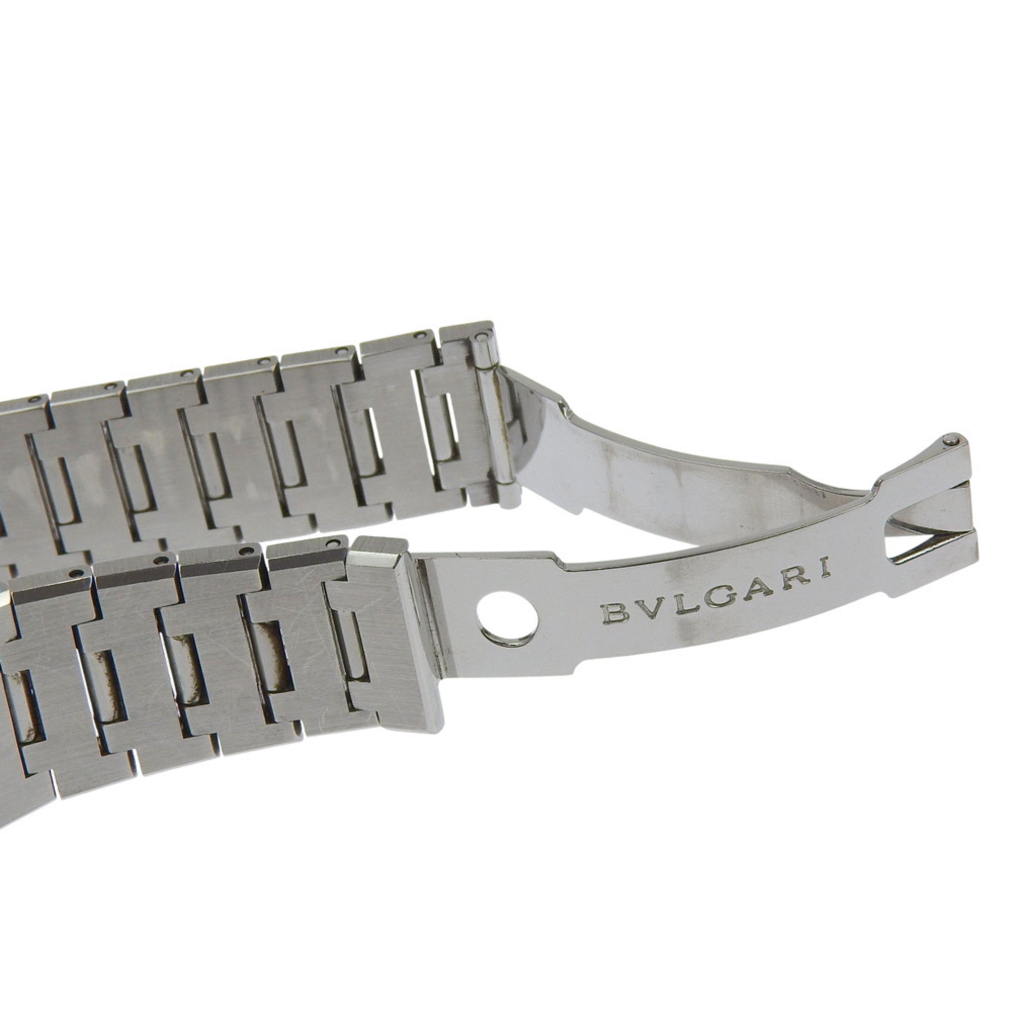 BVLGARI Quadrado Watch SQ29SSD Stainless Steel Quartz Analog Display Black Dial Unisex — Good