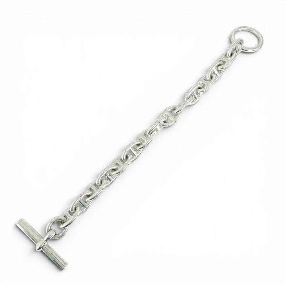 HERMES Chaine d'Ancre PM bracelet, AG925, 15 links, silver, made in France, 2025 model, weight 32.85g, women's — Like New