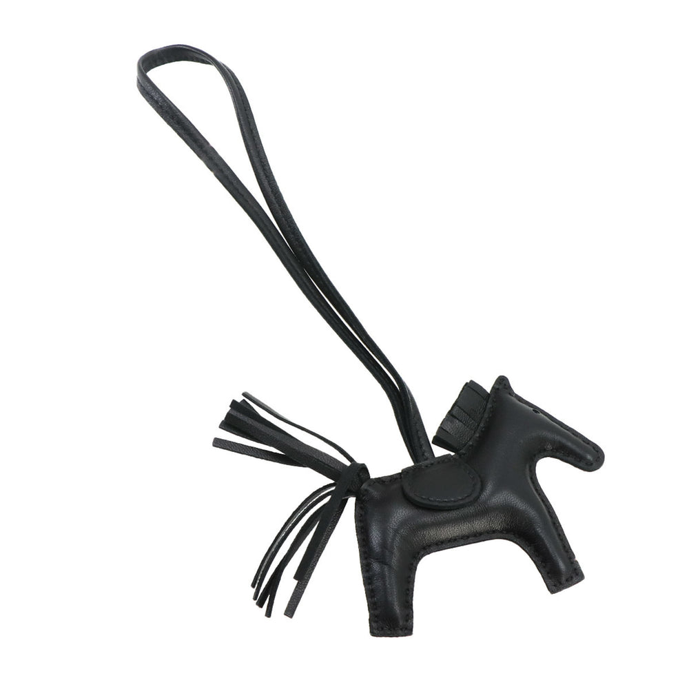 Hermes HERMES So Black Rodeo PM Accessory Bag Charm Agneau Milo Z Stamp — New - Store Return