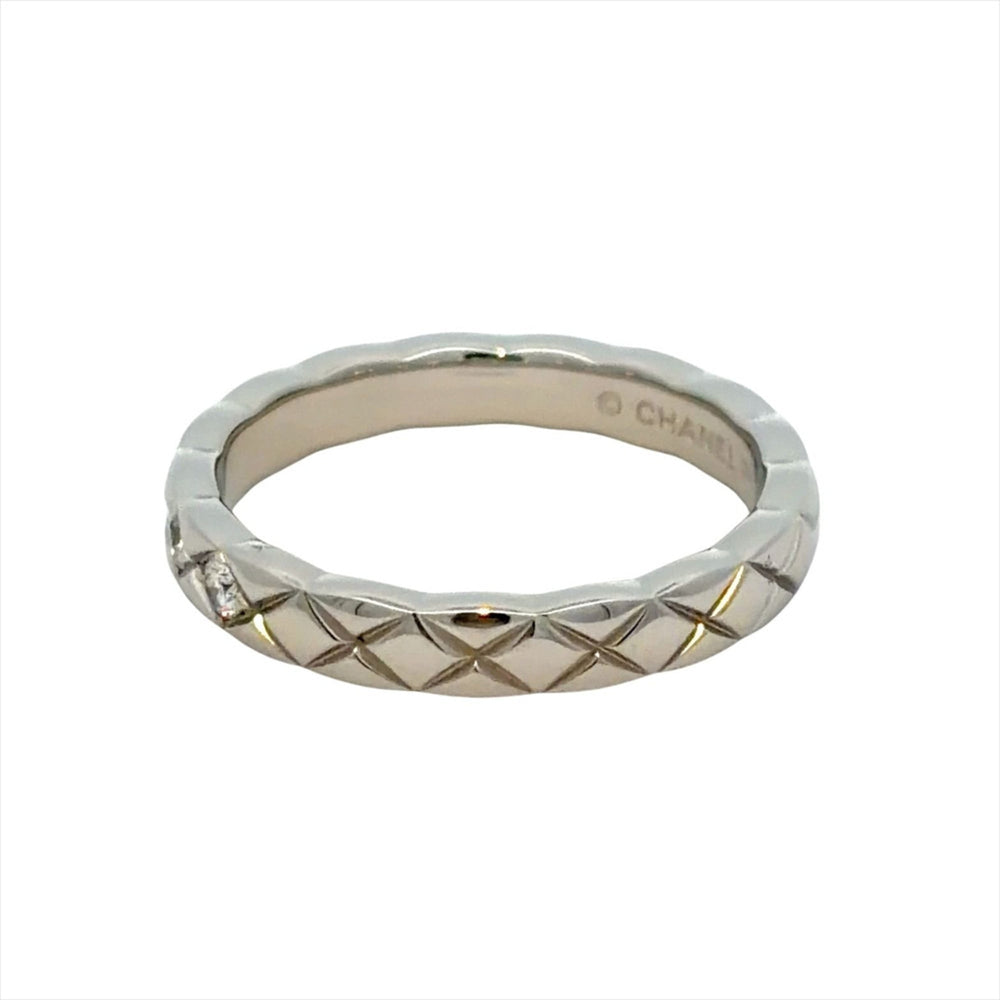 Chanel Coco Crush 5-Diamond Ring, Size 45, Platinum 950, 3.5g, Women's Ring — Like New