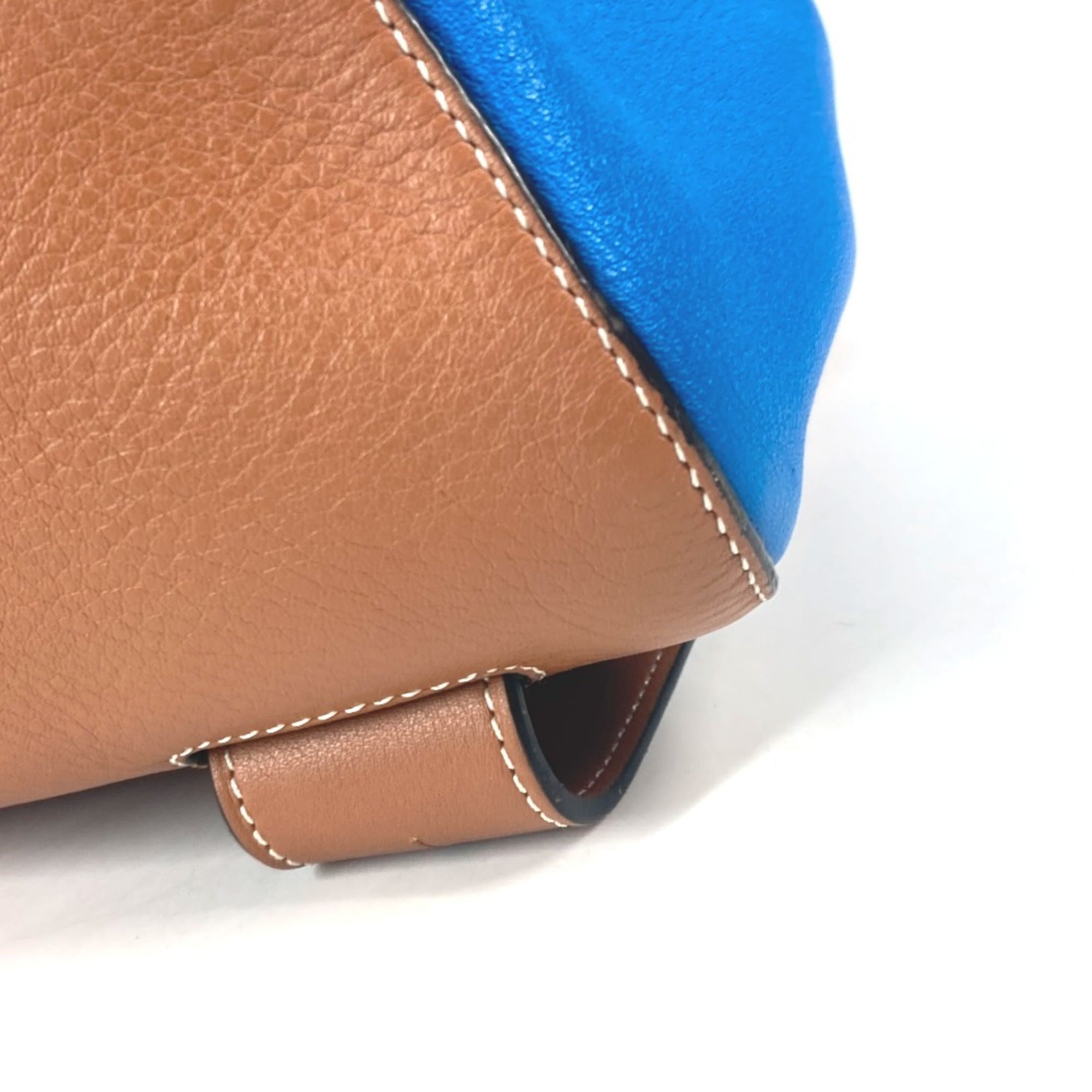 Loewe Bag Bicolor cross Shoulder Bag blue Brown — Like New