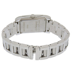Bulgari BVLGARI Rettangolo RT39S Square White Dial Stainless Steel Quartz Battery Operated Women's Watch Approx. 38mm (height) x 21mm (width) — Good