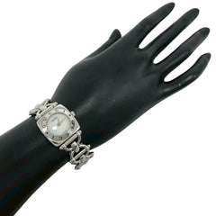 GUCCI Horsebit Chain Stainless Steel Quartz Wristwatch, Silver, 37972 — Good