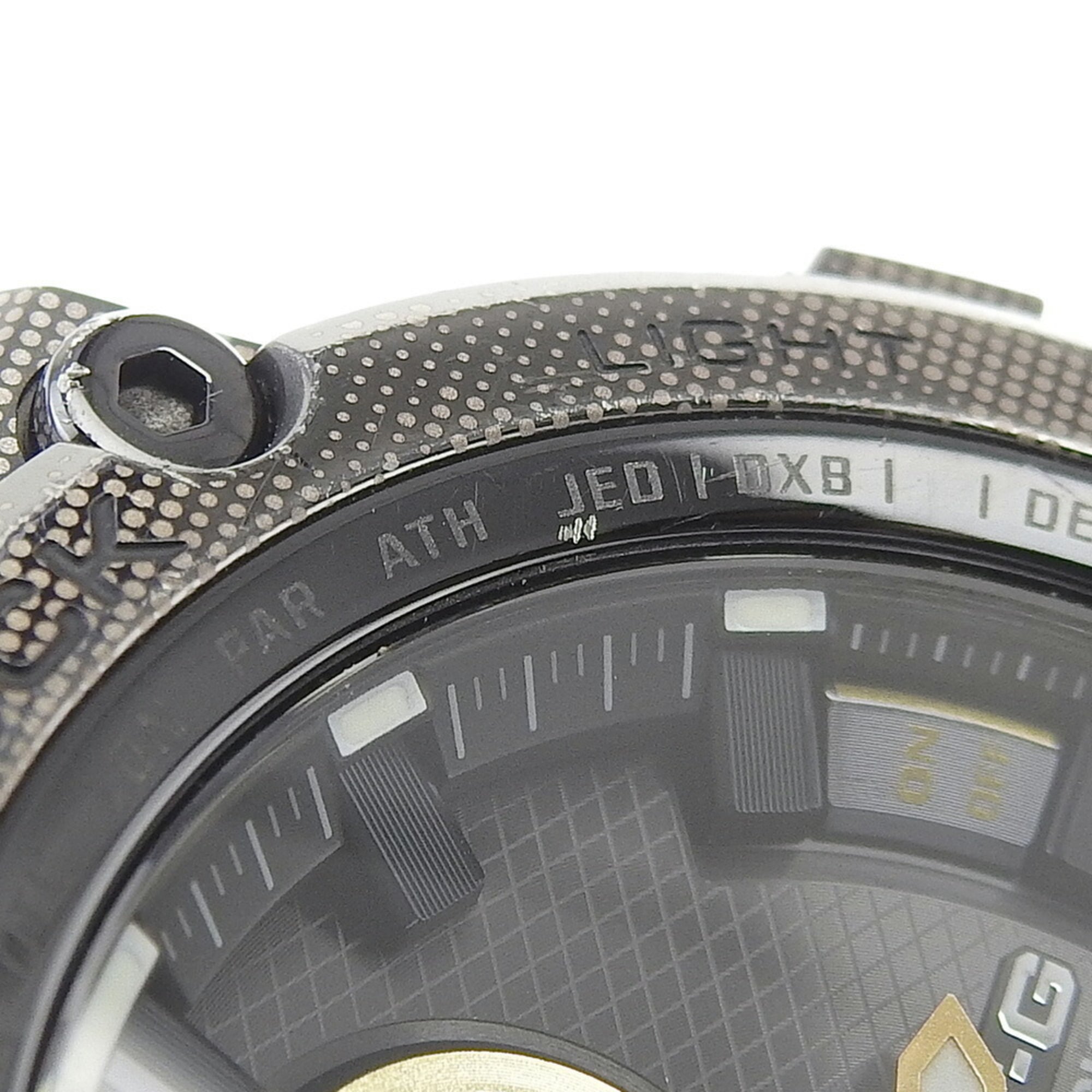CASIO G-Shock MTG B1000 DCM 1AJF Black Dial Watch Metal SS Radio Solar 48mm Men's — Very Good