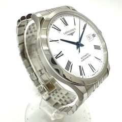 LONGINES L2.820.4.11.6 Watch, Record Chronometer, Automatic, Date, Stainless Steel, Men's, Silver — Very Good