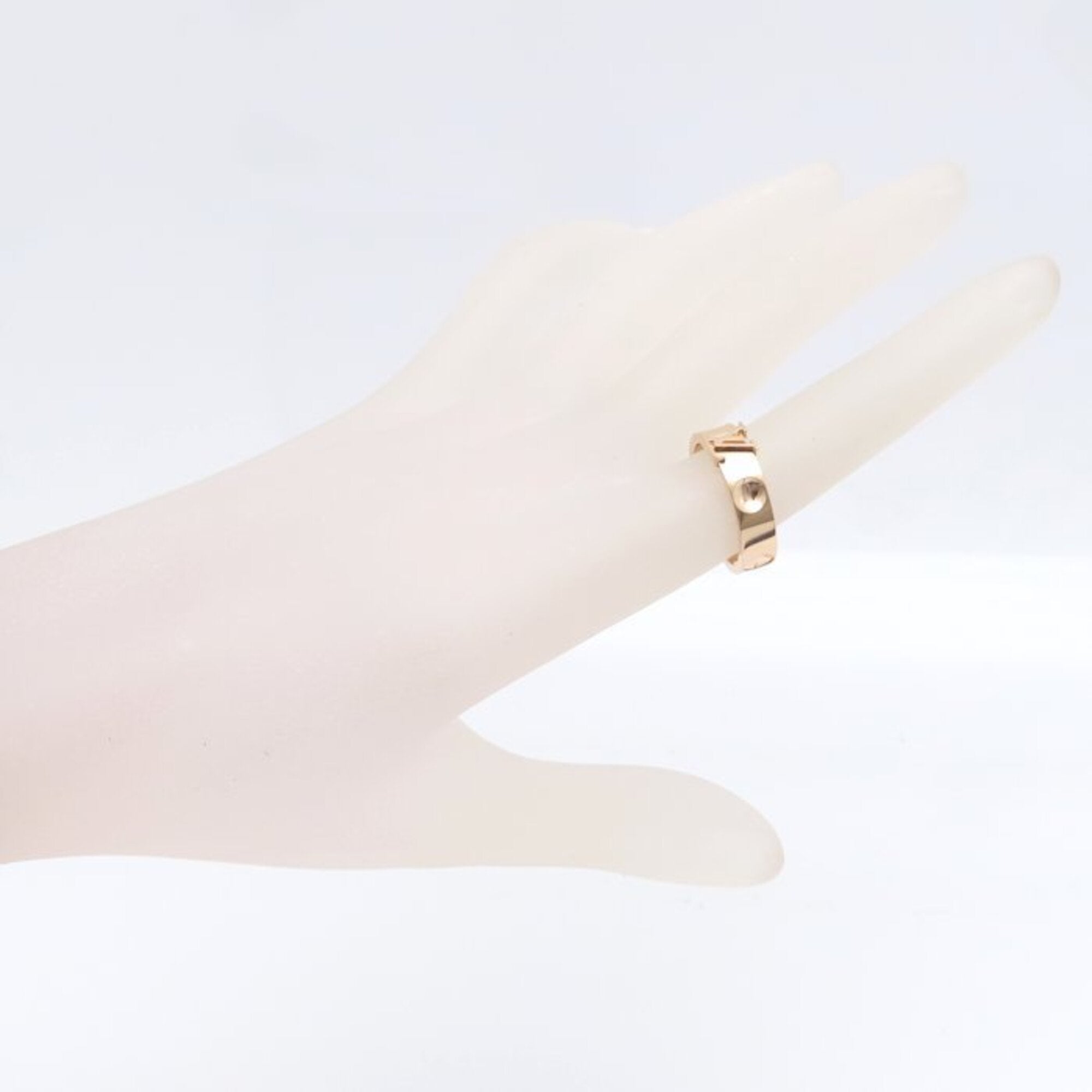 LOUIS VUITTON Louis Vuitton Empreinte LV Ring, Size #53, Women's, Q9K98A 295333 — Like New
