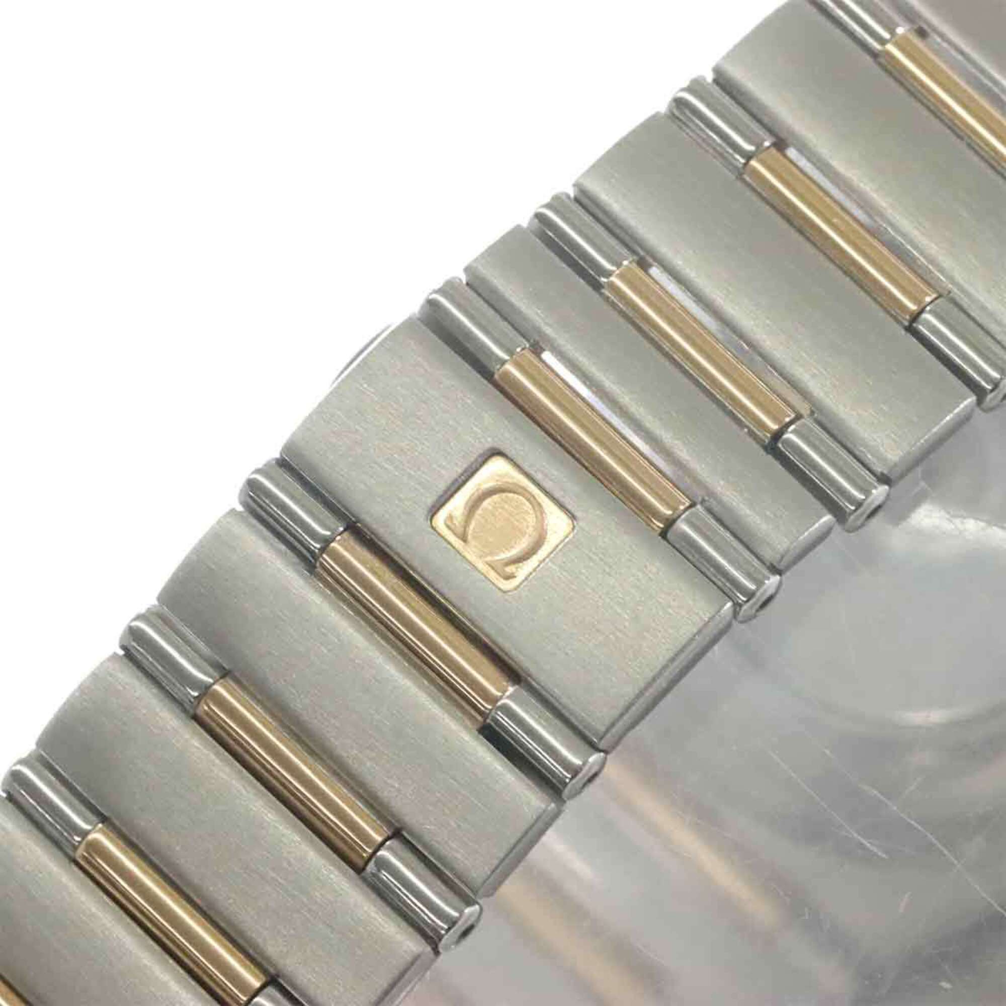 Omega Constellation Two-Tone 111 20 36 52 001 160th Anniversary 11P Diamond Men's Watch Date Silver PG Automatic Winding — Very Good