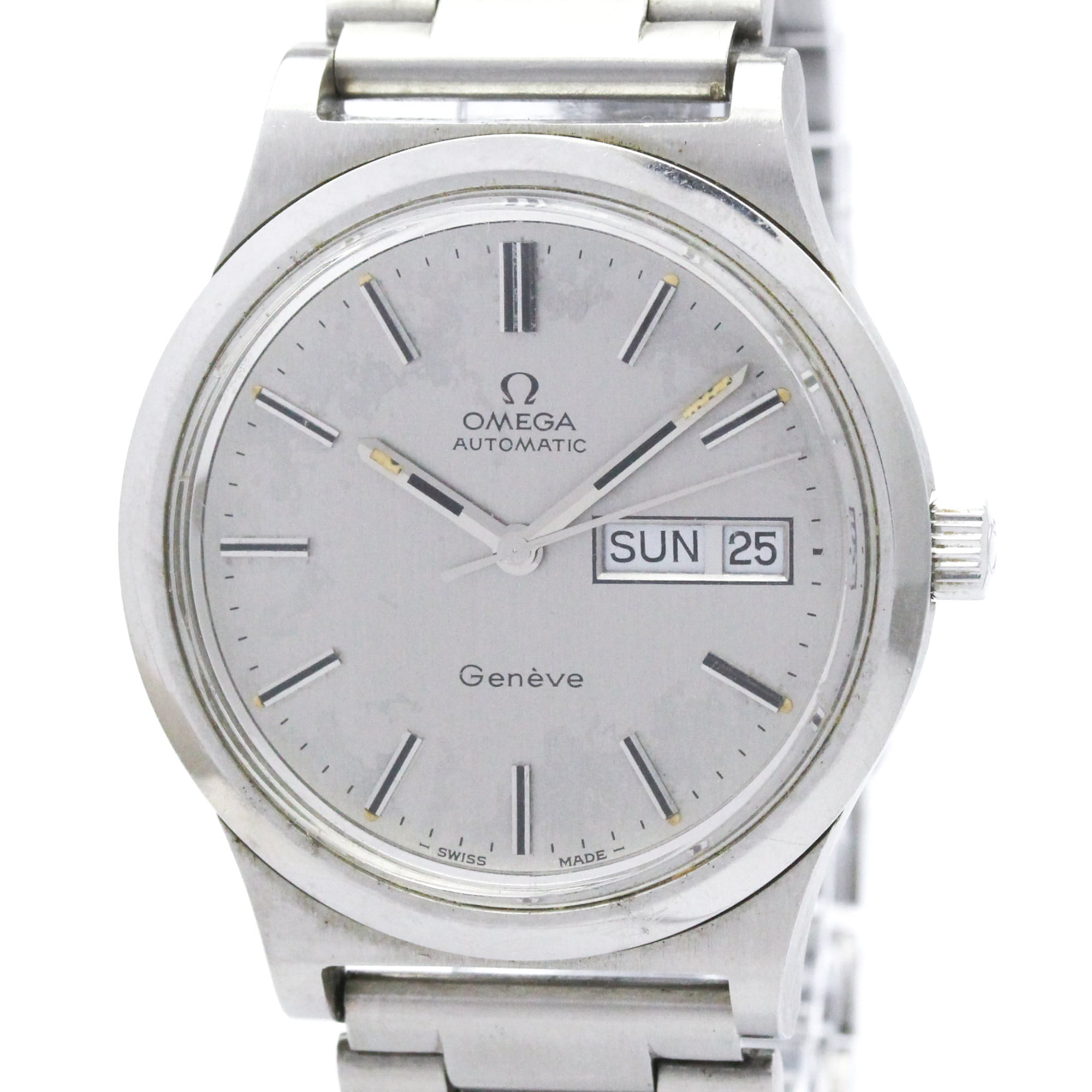 OMEGA Geneve Day Date Cal 1022 Automatic Mens Watch 166.0169 Vintage — Good