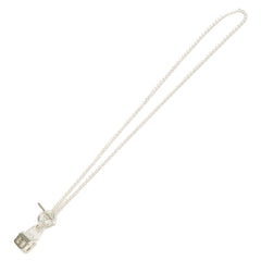 HERMES (Hermes) Newly polished, 2023 model, Ag925 Amulette Constance necklace, silver, women's — Like New