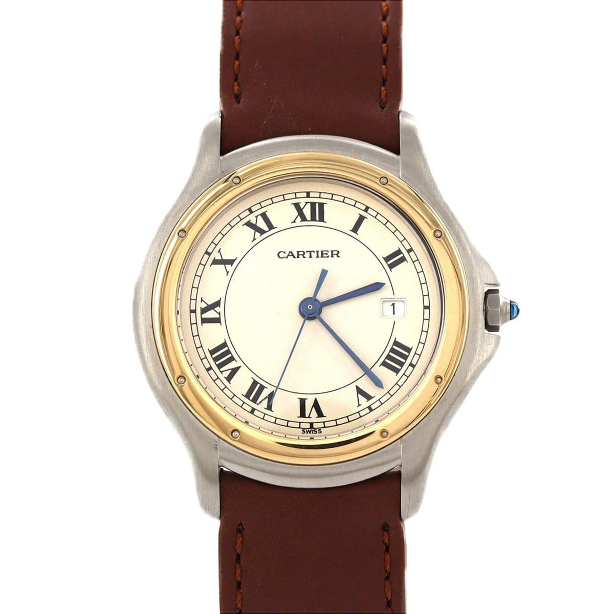 Cartier Panthère Cougar LM Two-Tone W350068A SSxYG Quartz Watch — Very Good
