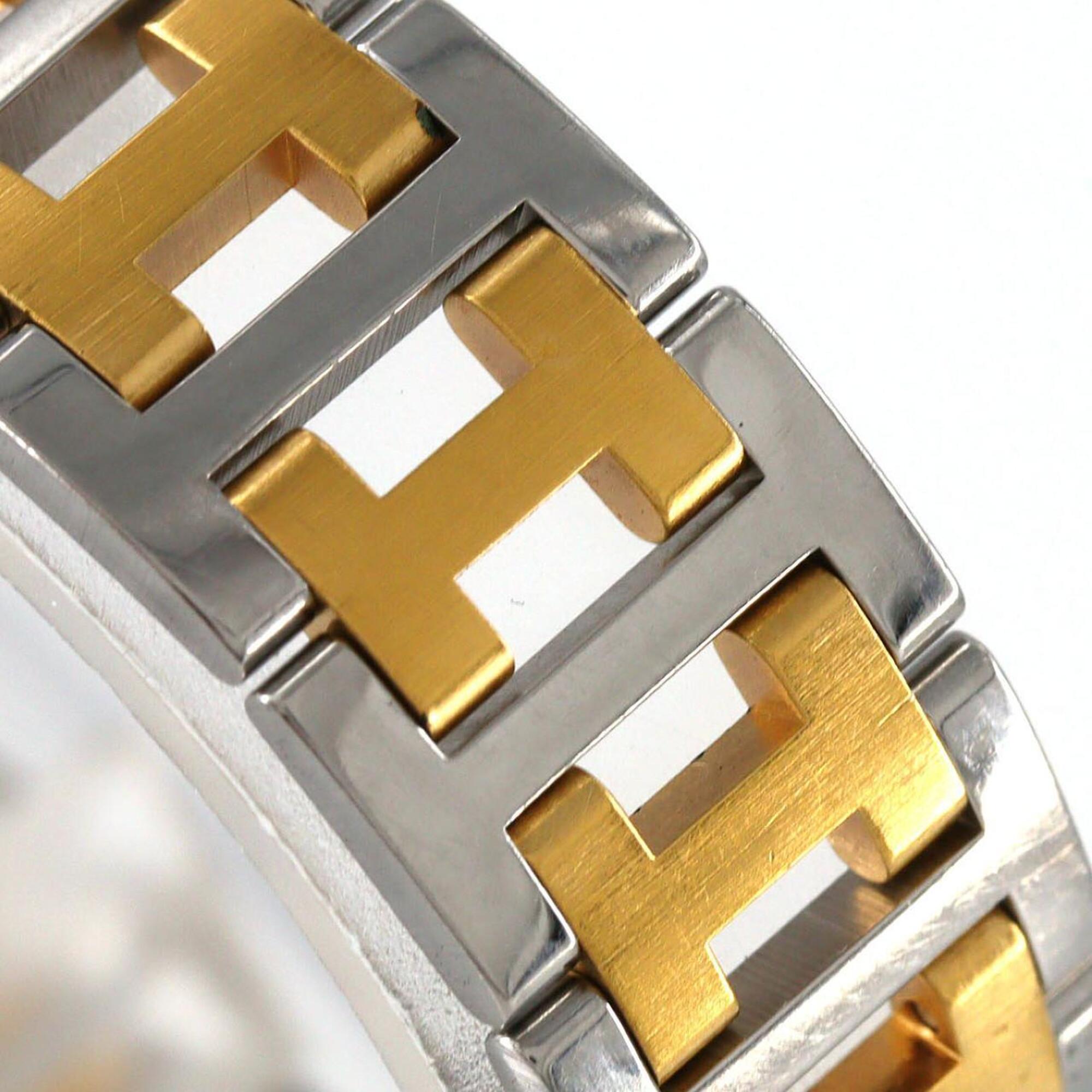 Hermes Pullman Two-Tone Stainless Steel x Gold-Plated Quartz Watch — Good