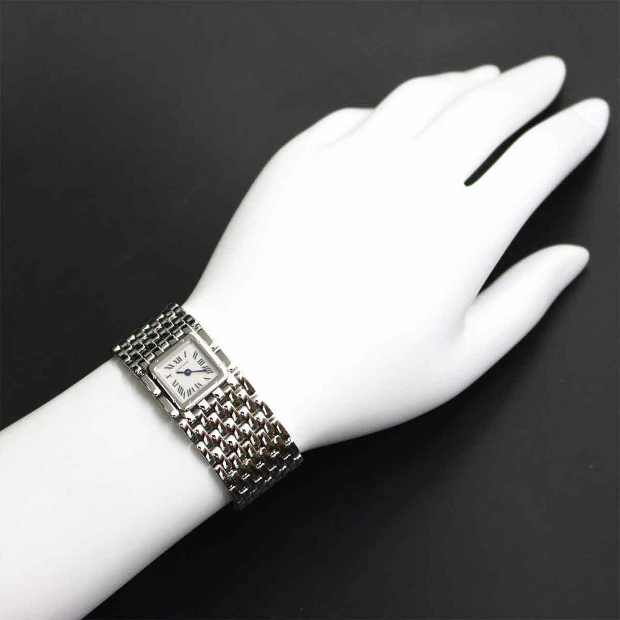 Cartier Panthère Ruban W61001T9 Women's Watch White Shell Quartz — Like New