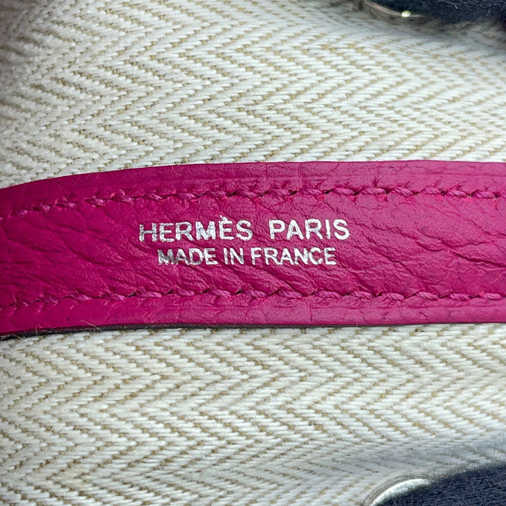 Hermes Garden TPM Tote Bag, Rose Purple, Negonda Leather, C Stamp, HERMES Party, Garden, Handbag, Women's — Like New