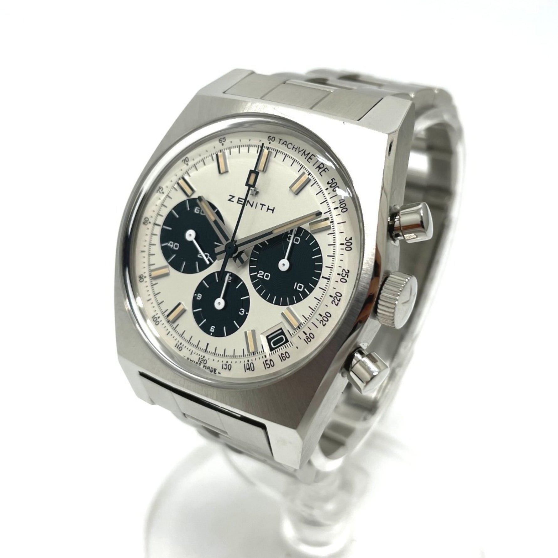 ZENITH 3.L384.400 Lupin the Third 2nd Edition Japan Limited 200 Pieces Revival A384 Chronomaster Watch Stainless Steel Men's Silver