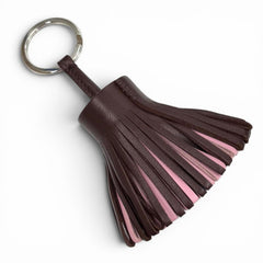 HERMES Carmen Blue France Rouge Sellier Mauve Sylvestre Agneau Milo Tricolor Bag Charm Z Stamp Made in Women's — Like New