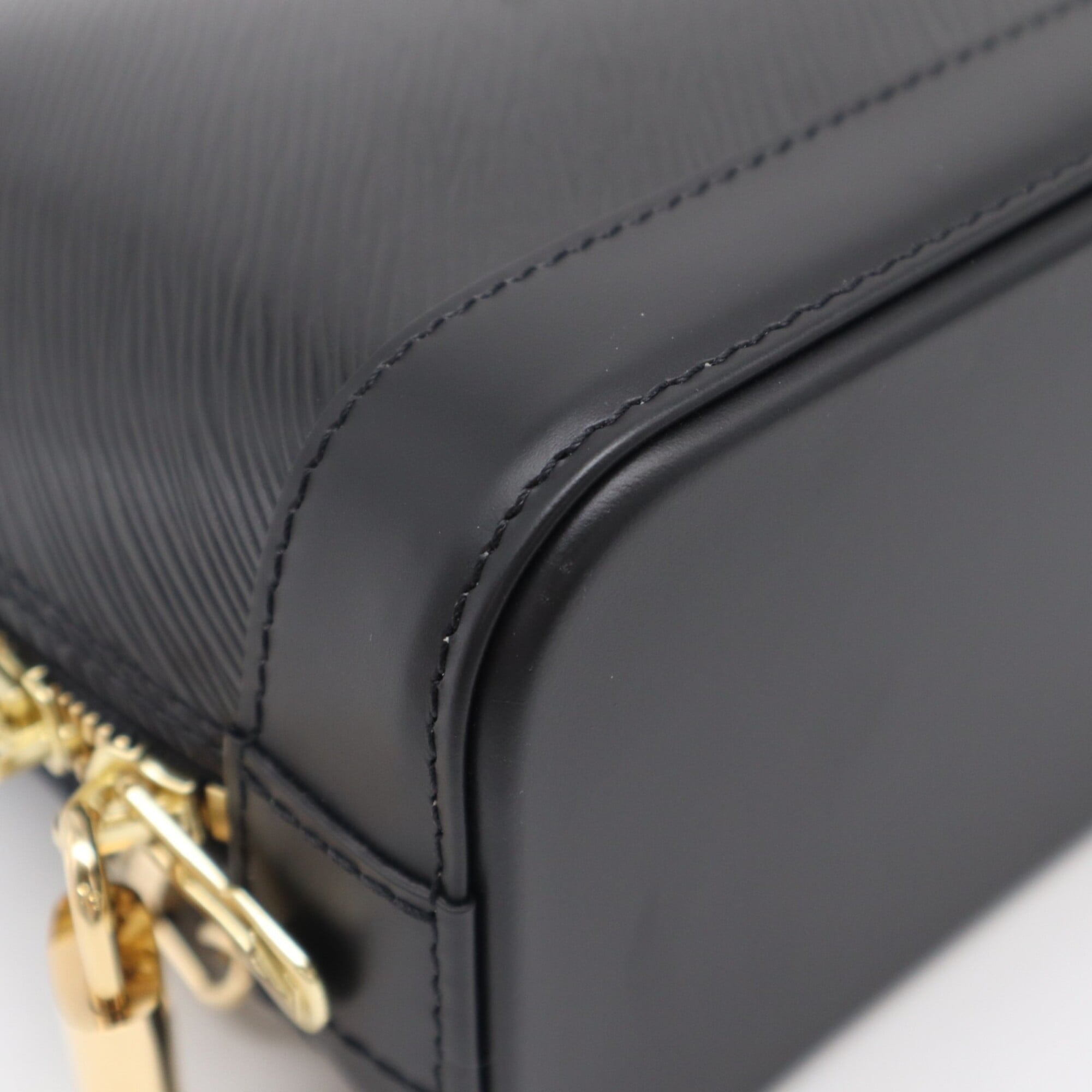 LOUIS VUITTON Epi Alma Backpack M25103 with Straps, Black, Women's — New - Store Return