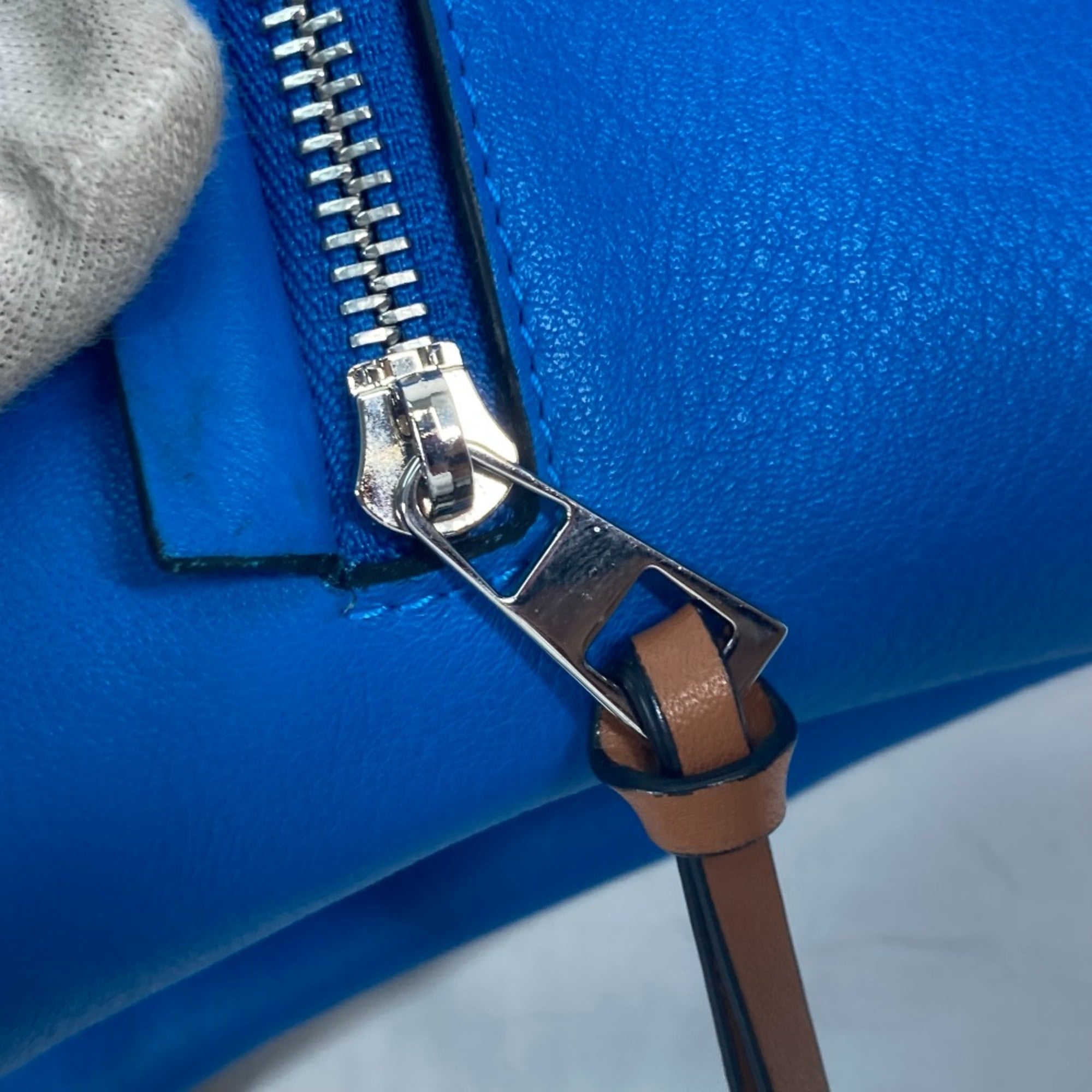 Loewe Bag Bicolor cross Shoulder Bag blue Brown — Like New