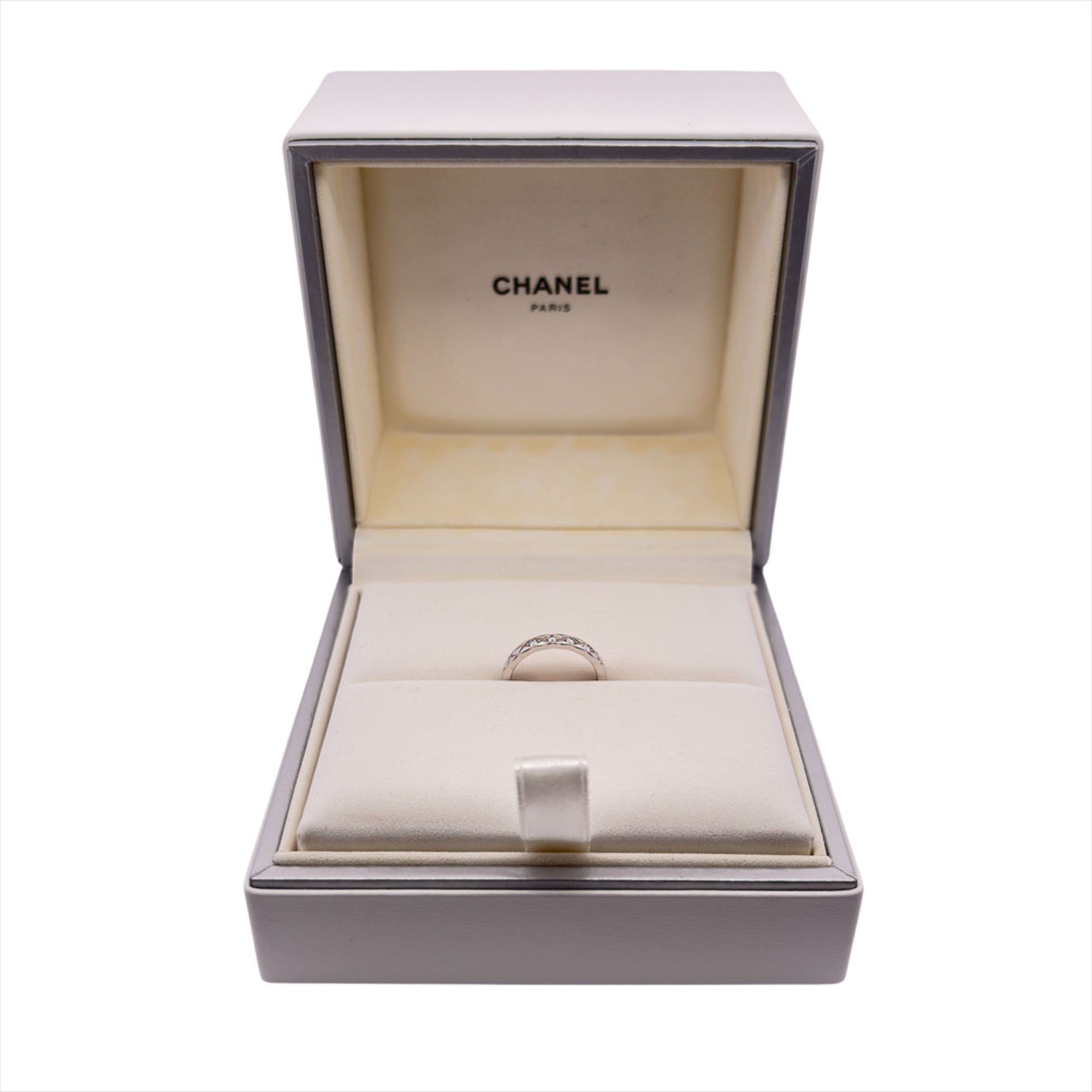 Chanel Coco Crush 5-Diamond Ring, Size 45, Platinum 950, 3.5g, Women's Ring — Like New