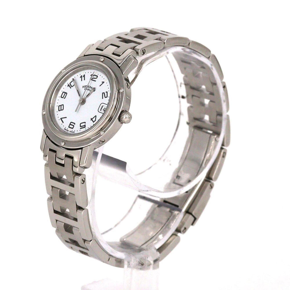 Hermes Clipper CL4.210 SS Quartz Watch — Very Good