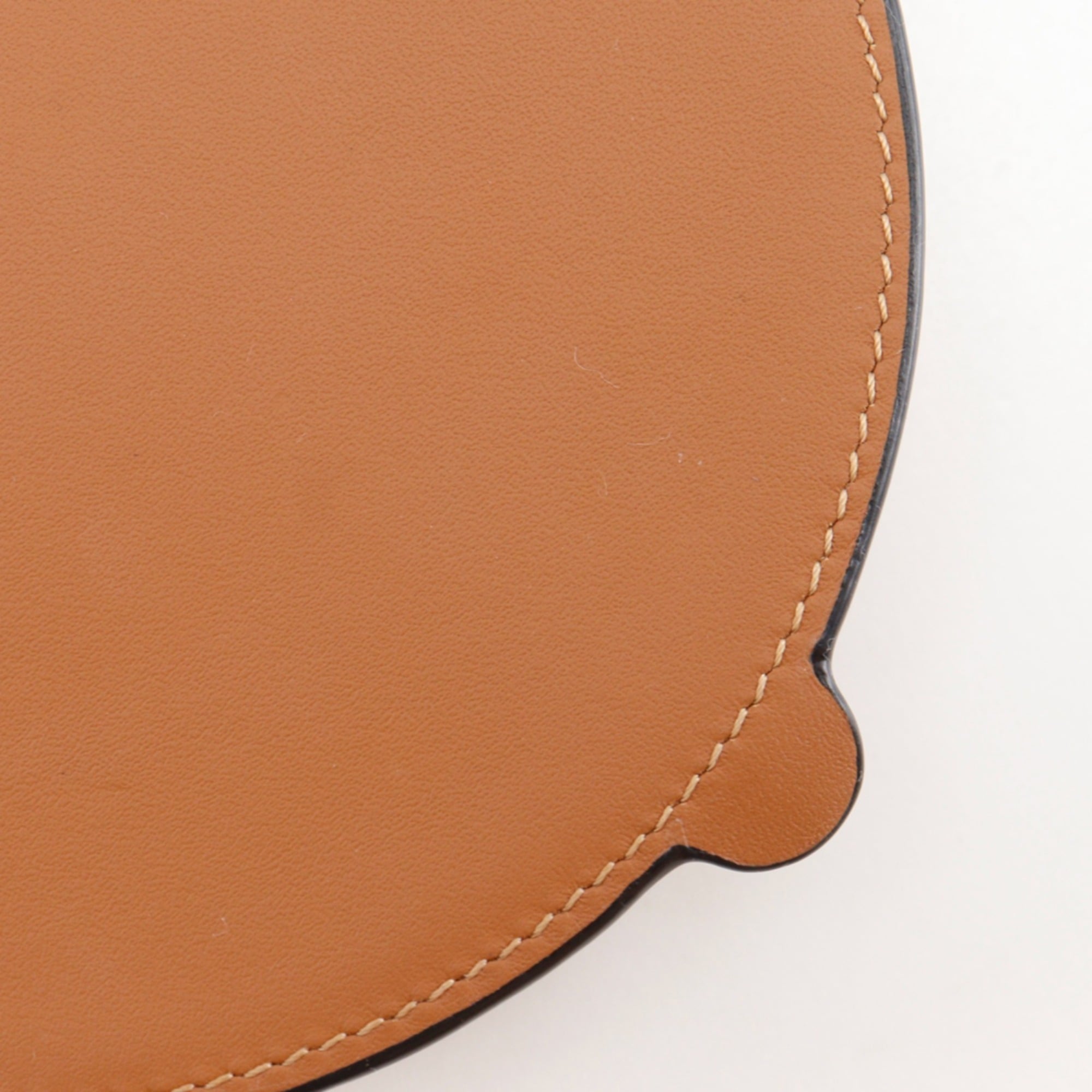 Loewe Heel Pouch Mini Shoulder Bag, Anagram Pattern, 102027, Leather, Brown, Women's — Like New
