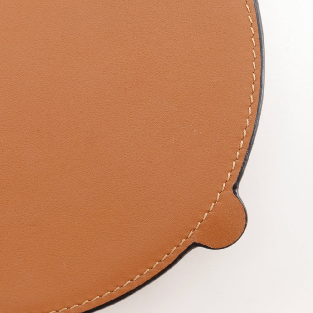 Loewe Heel Pouch Mini Shoulder Bag, Anagram Pattern, 102027, Leather, Brown, Women's — Like New