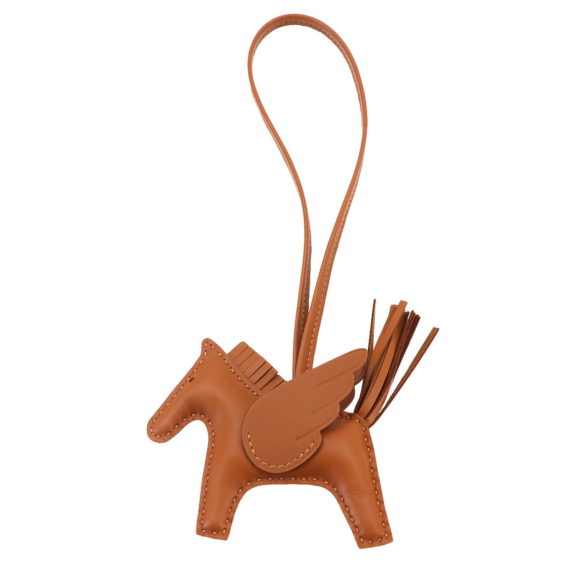 Hermes Rodeo Pegasus PM Accessory Bag Charm, Agneau Milo Swift Leather, Gold Stamp, G Stamp — New - Store Return