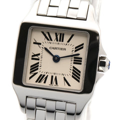 Cartier Santos Demoiselle SM Watch, Stainless Steel, Ladies, Ivory (W25064Z5) — Very Good