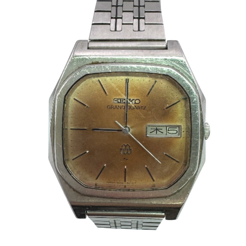 SEIKO 9256-5020 GRAND QUARTZ 3-hand wristwatch, silver — Fair