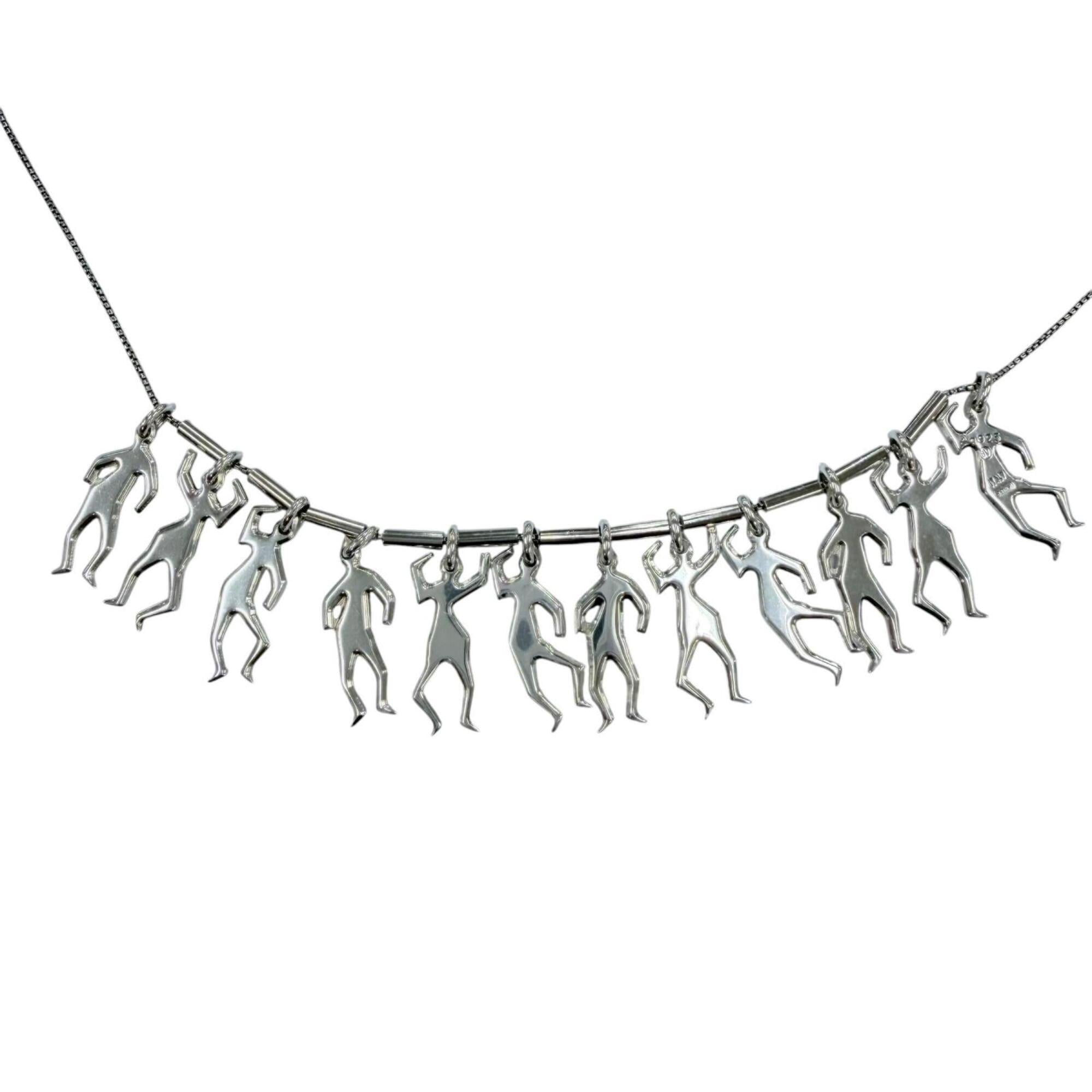 BOTTEGA VENETA AG925 Long Necklace, Silver, Made in Italy, Weight 17.1g, Women's, Comes with Box and Dust Bag — Like New