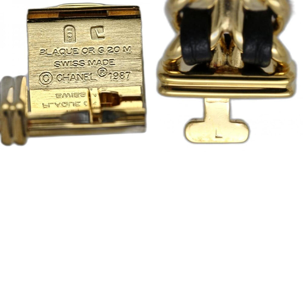 CHANEL Premiere Large Size H0001 483011003 Late Model Women's Watch GP (Gold Plated) x Leather 130522 — Very Good