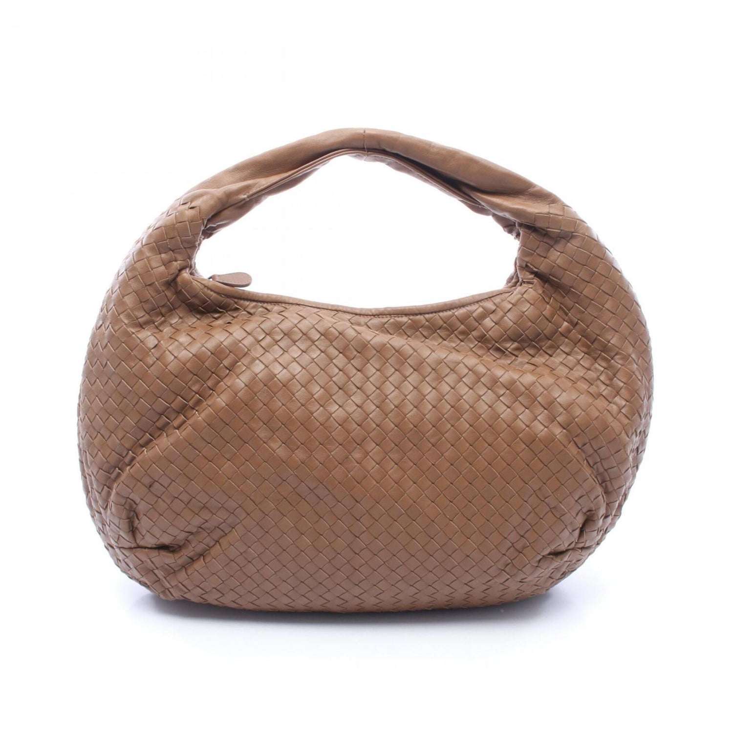 Bottega Veneta Intrecciato Shoulder Bag/Handbag, Lambskin Leather, Women's, Brown