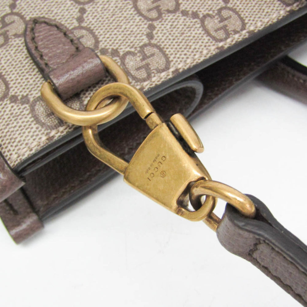 Gucci Gucci Interlocking Gucci Tiger Medium Tote 687827 Men,Women GG Supreme,Leather Shoulder Bag,Tote Bag Beige,Brown — Like New