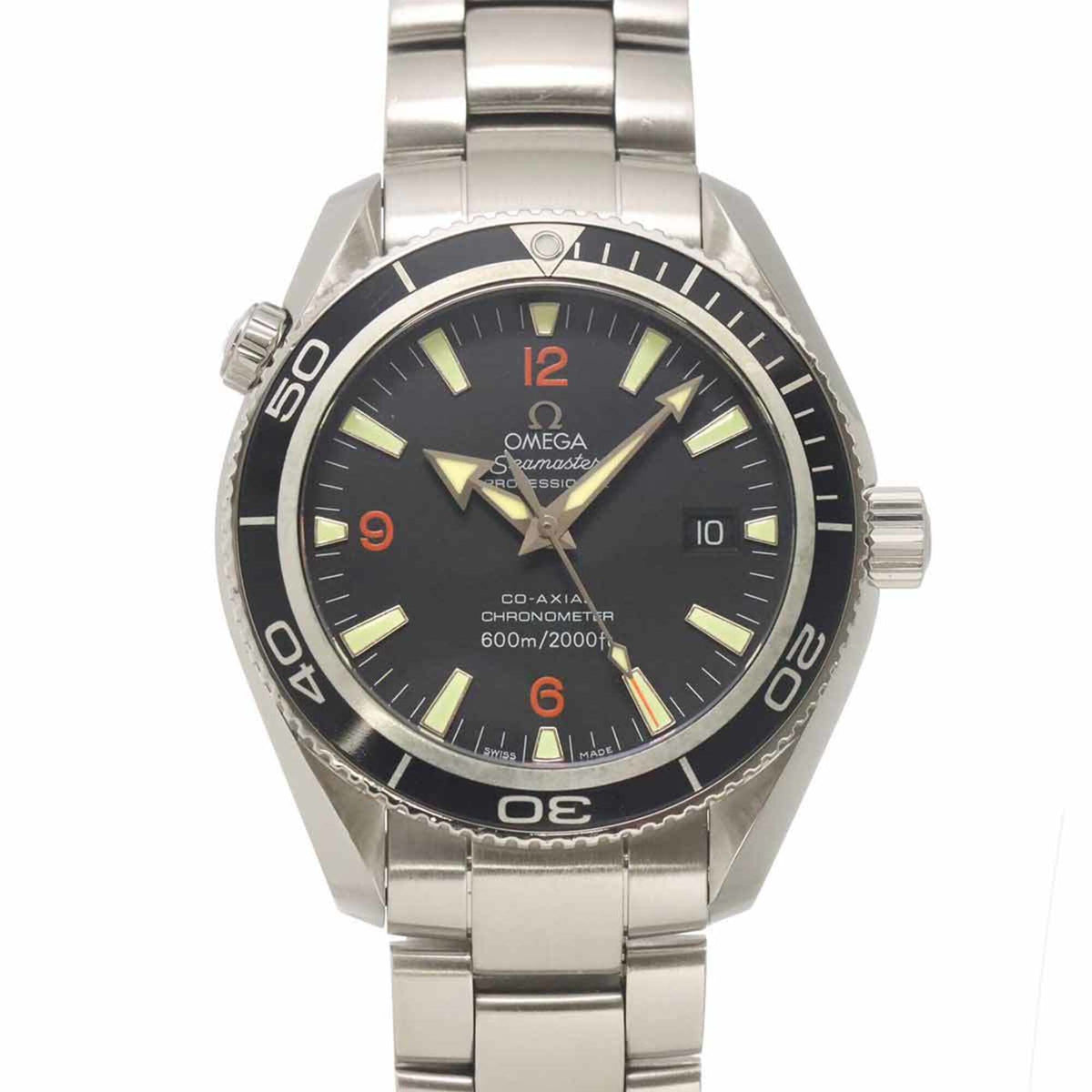 Omega Seamaster Planet Ocean Co-Axial Chronometer 600M 2201 51 Men's Watch, Date, Black, Automatic Movement — Very Good